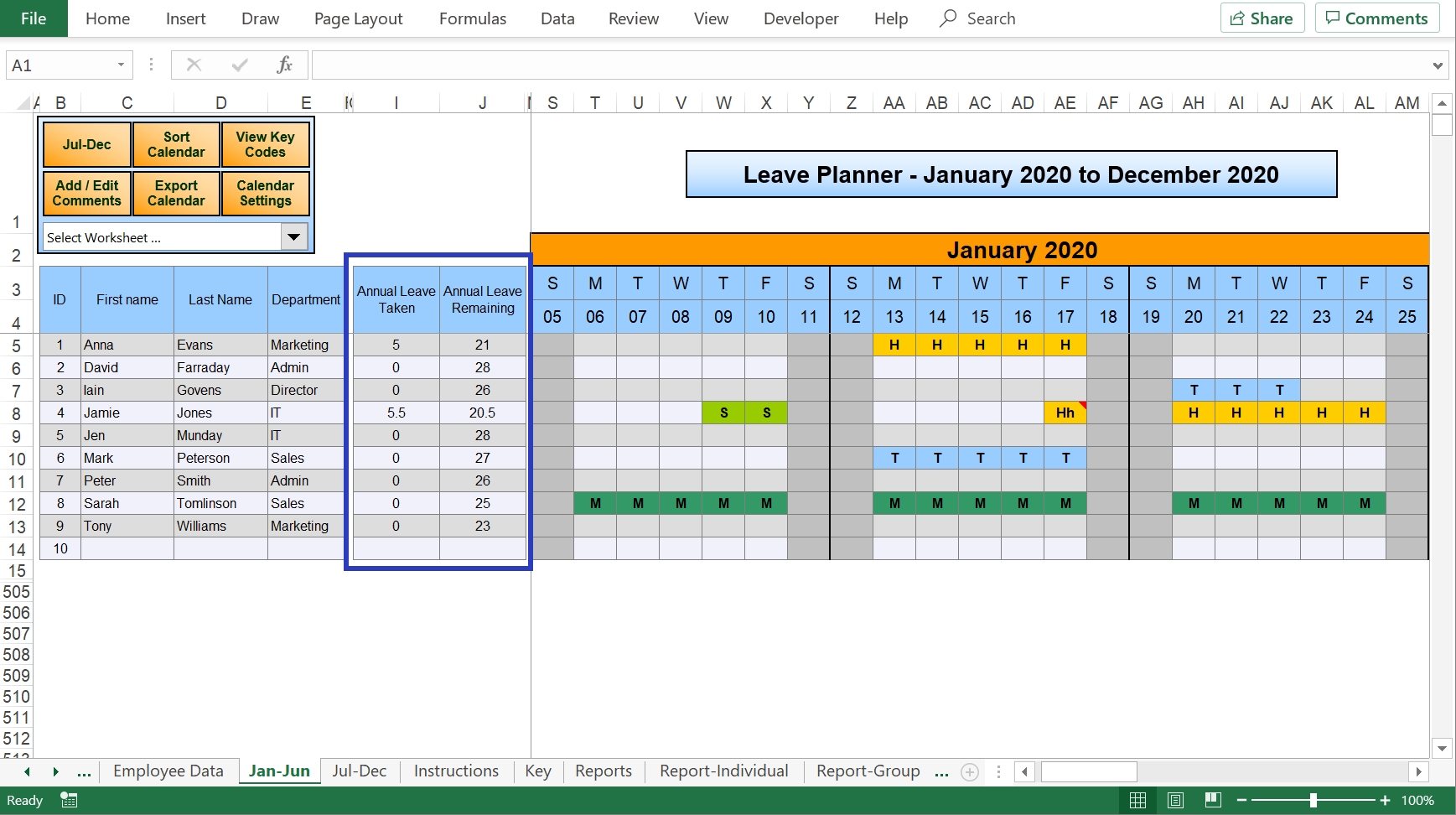 Weekly Meal Plan Excel Template