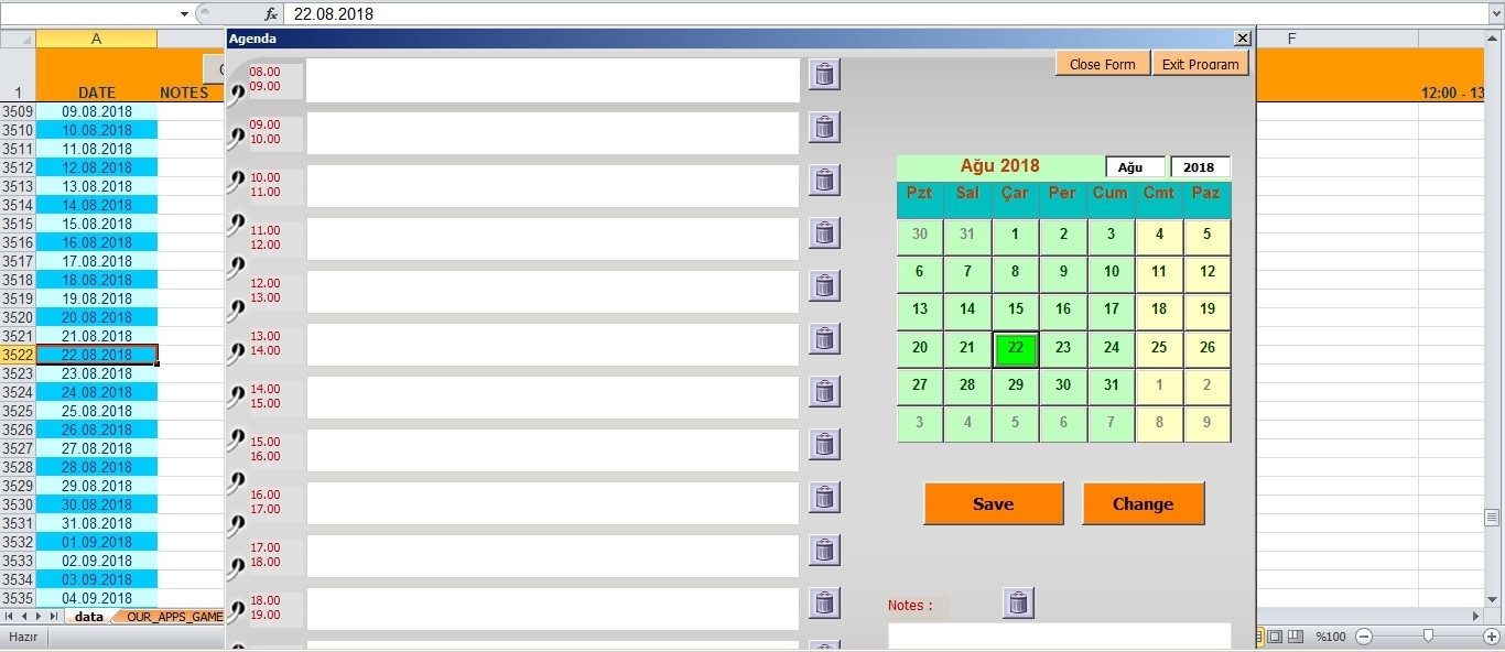 Excel Vba Calendar | Calendar For Planning