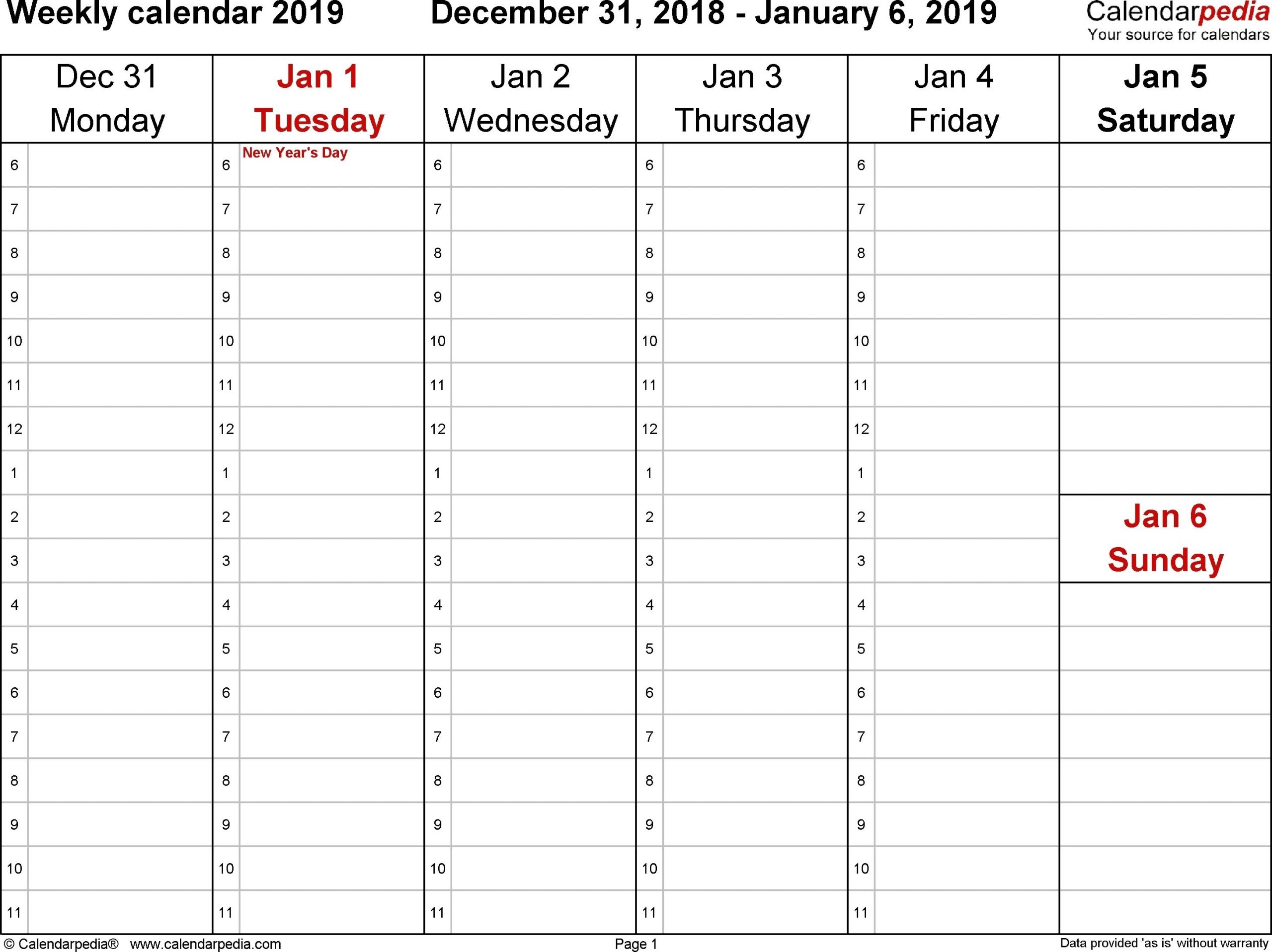 Extra Large Printable Blank Weekly Employee Schedule In 2020