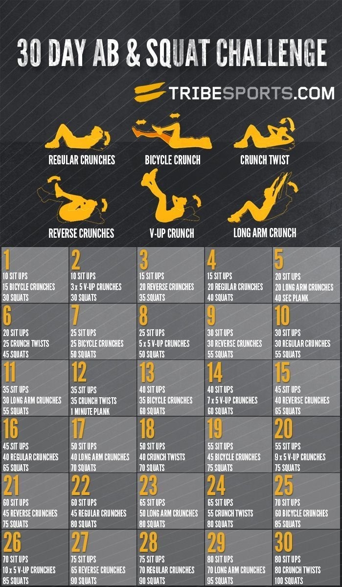Fitness And Motivation | Squat And Ab Challenge, Friday
