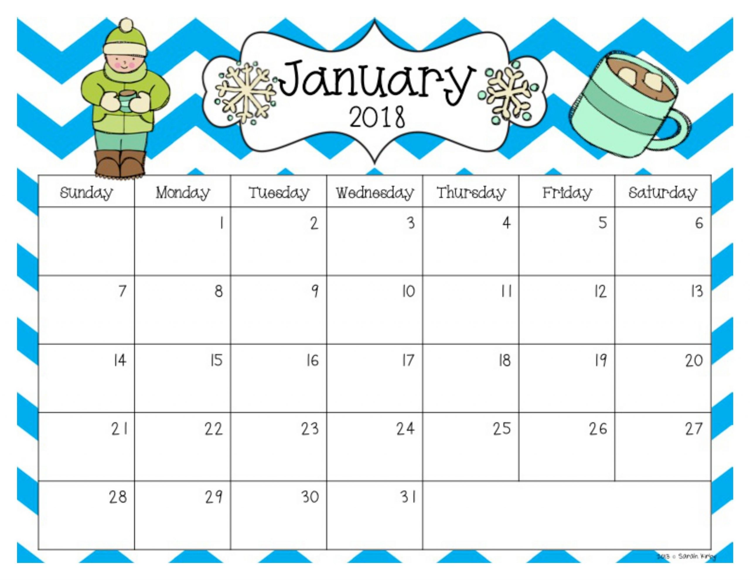Free 2018 And 2019 Calendar | Editable Calendar, Teacher