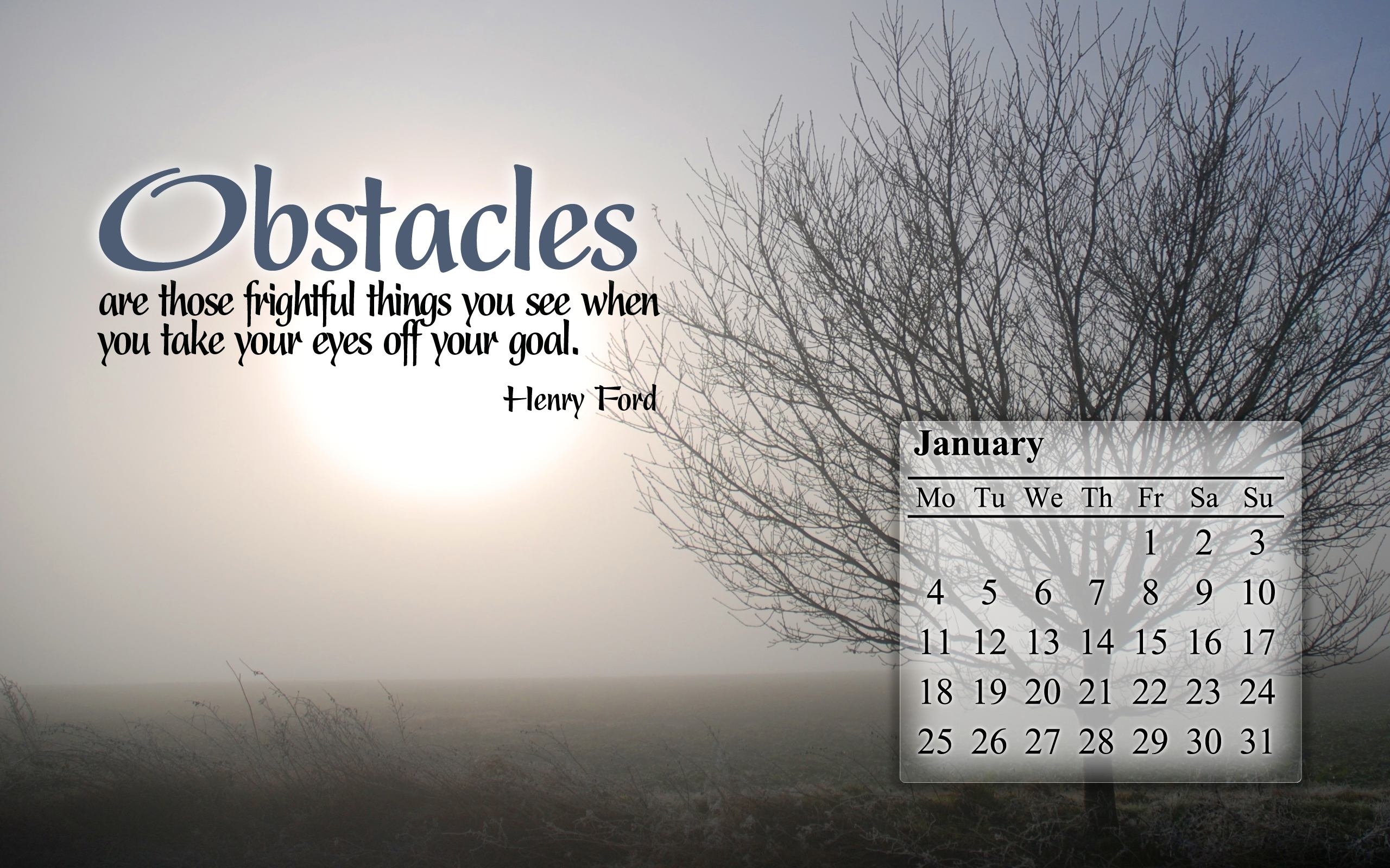 Free Christian Desktop Calendar Wallpaper - Motivational