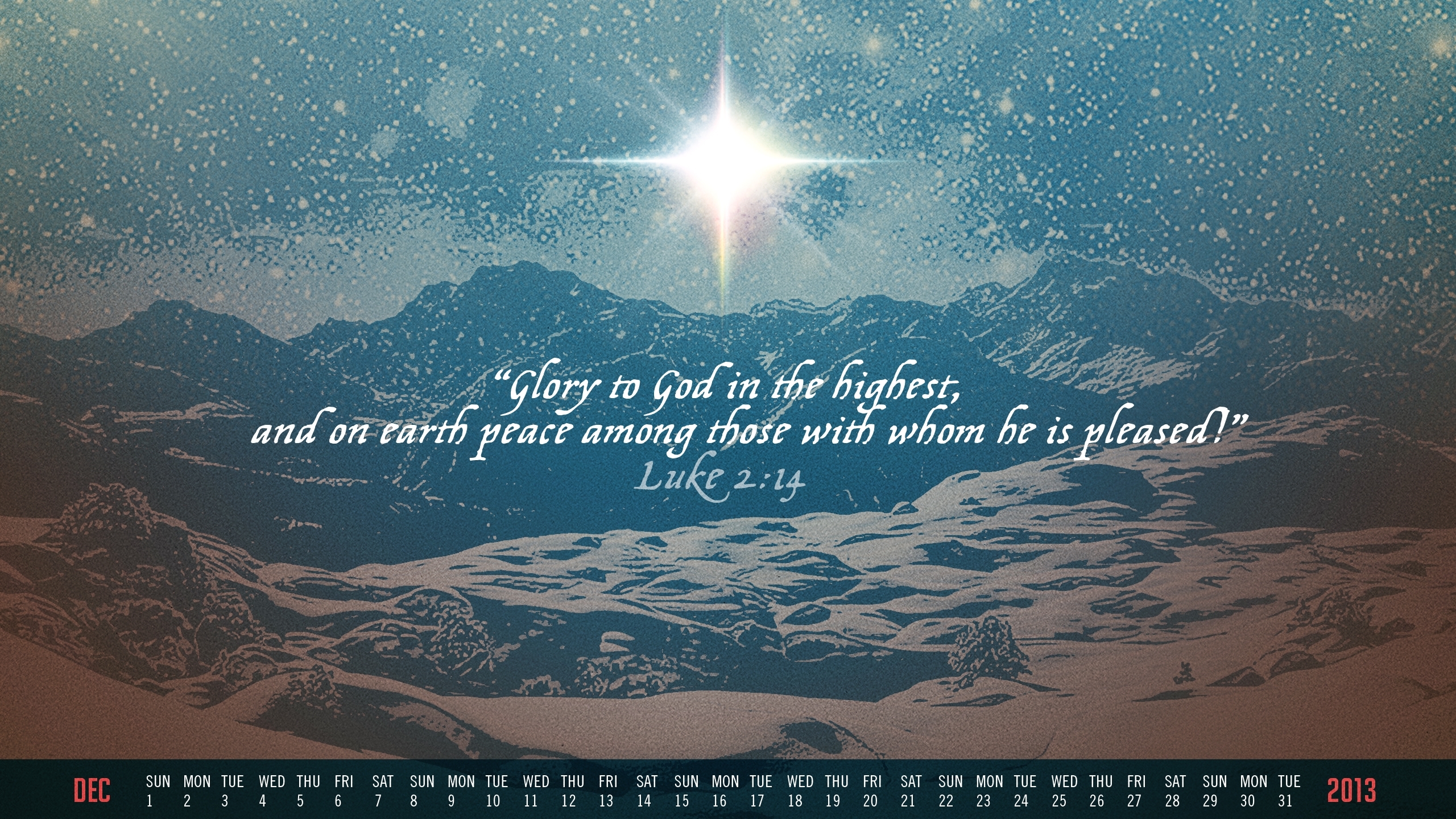 Free Desktop Wallpaper Calendars: December 2013 | Tim Challies