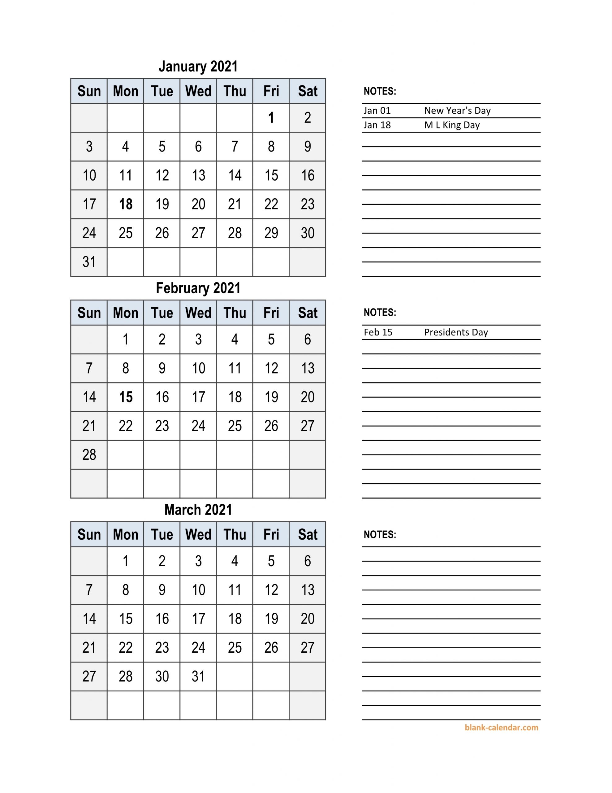 Free Download 2021 Excel Calendar, 3 Months In One Excel
