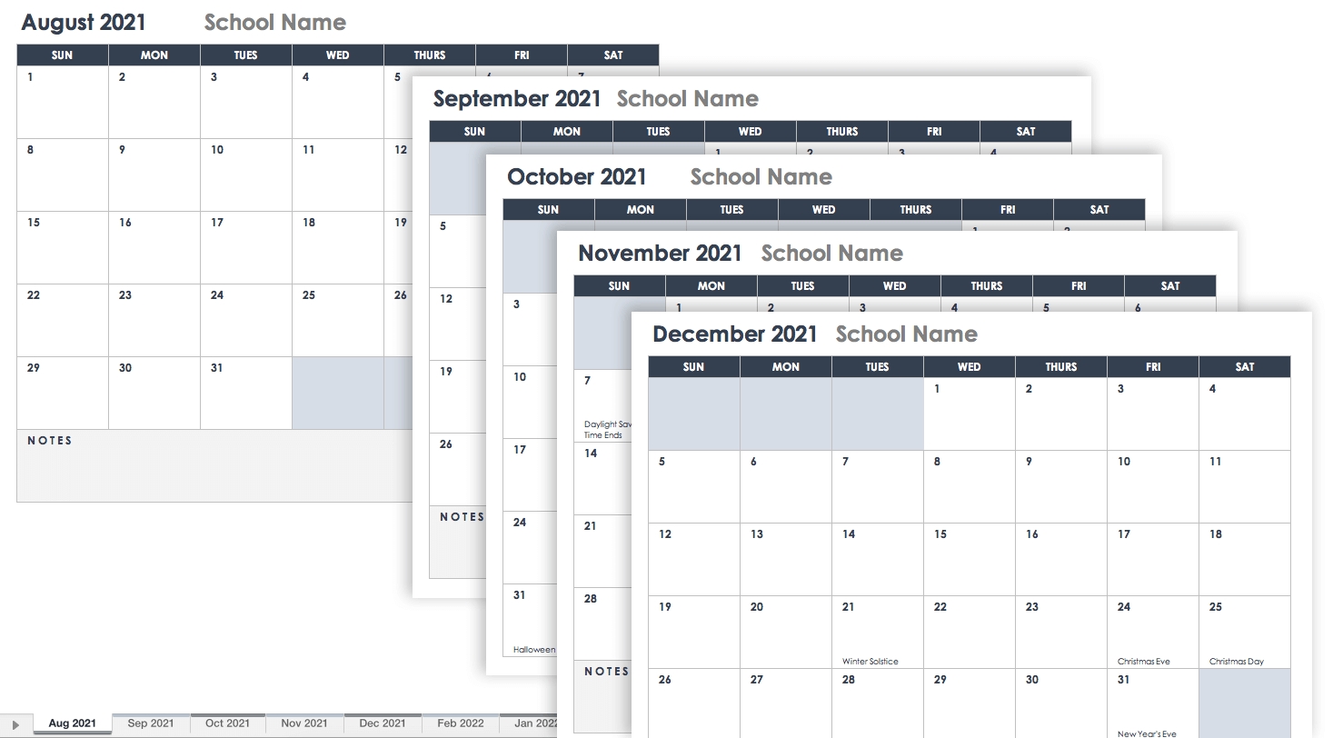 Free Google Calendar Templates | Smartsheet