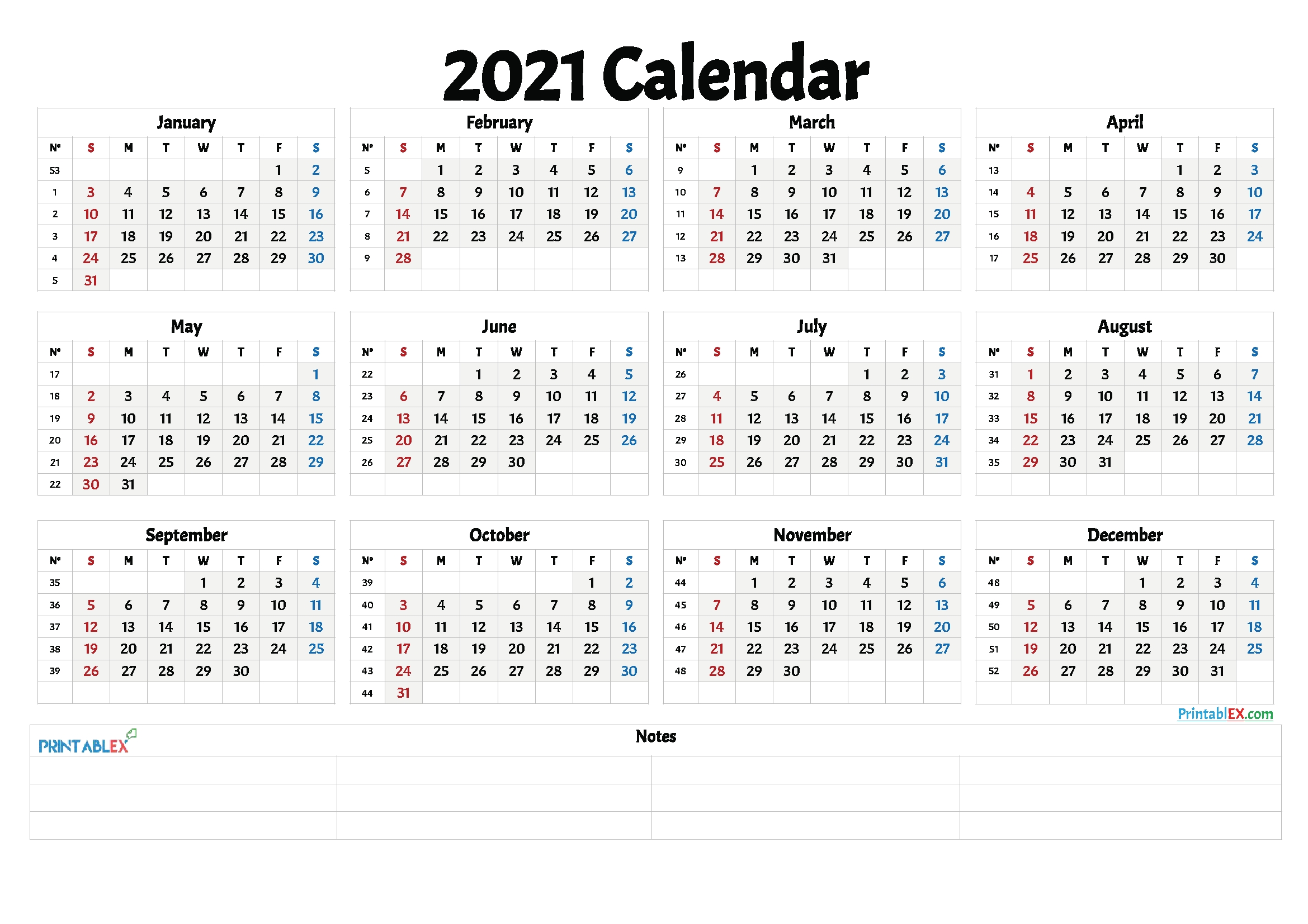 calendar by week number 2021 calendar by week number 2021