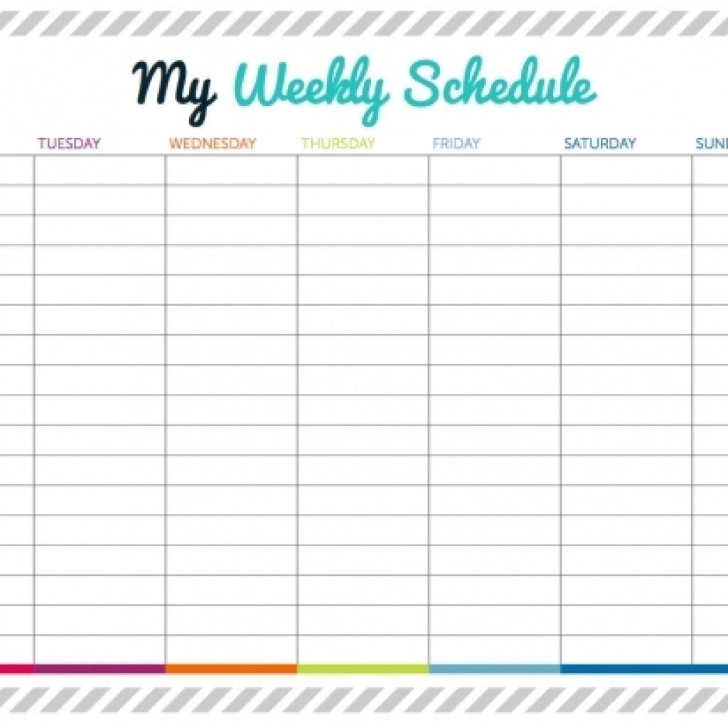 Free Printable Calendar With Time Slots In 2020 | Weekly