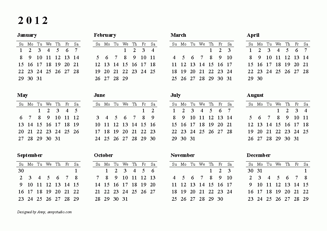 Free Printable Calendars And Planners For 2020 And Past Years