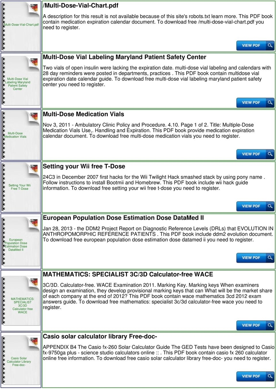 Free Printable Multi Dose Vial 28 Day Expiration Calculator