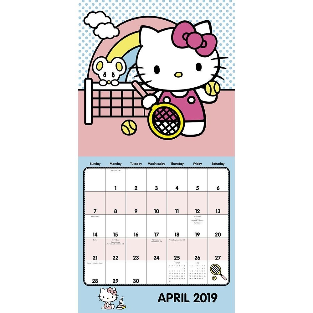 Hello Kitty Wall Calendar (2019) Calendar – July 1, 2018