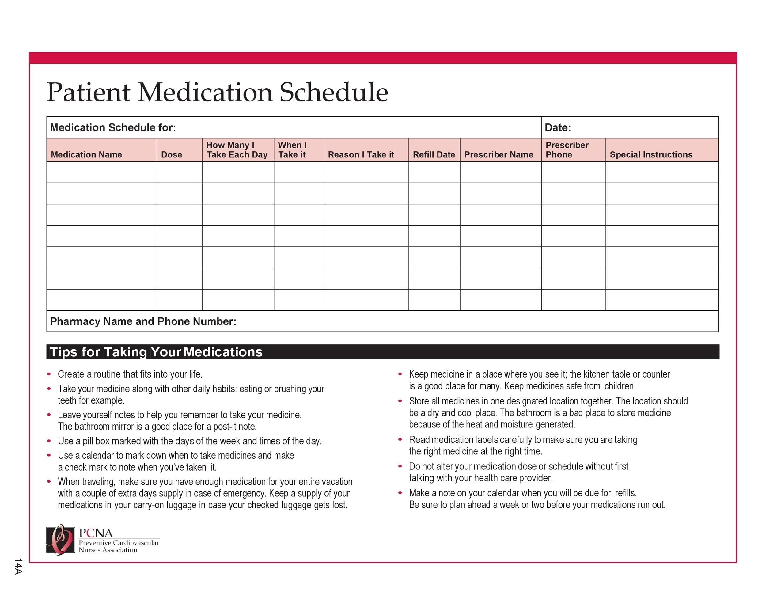 How To 28 Day Calendar For Multi Dose Medications In 2020