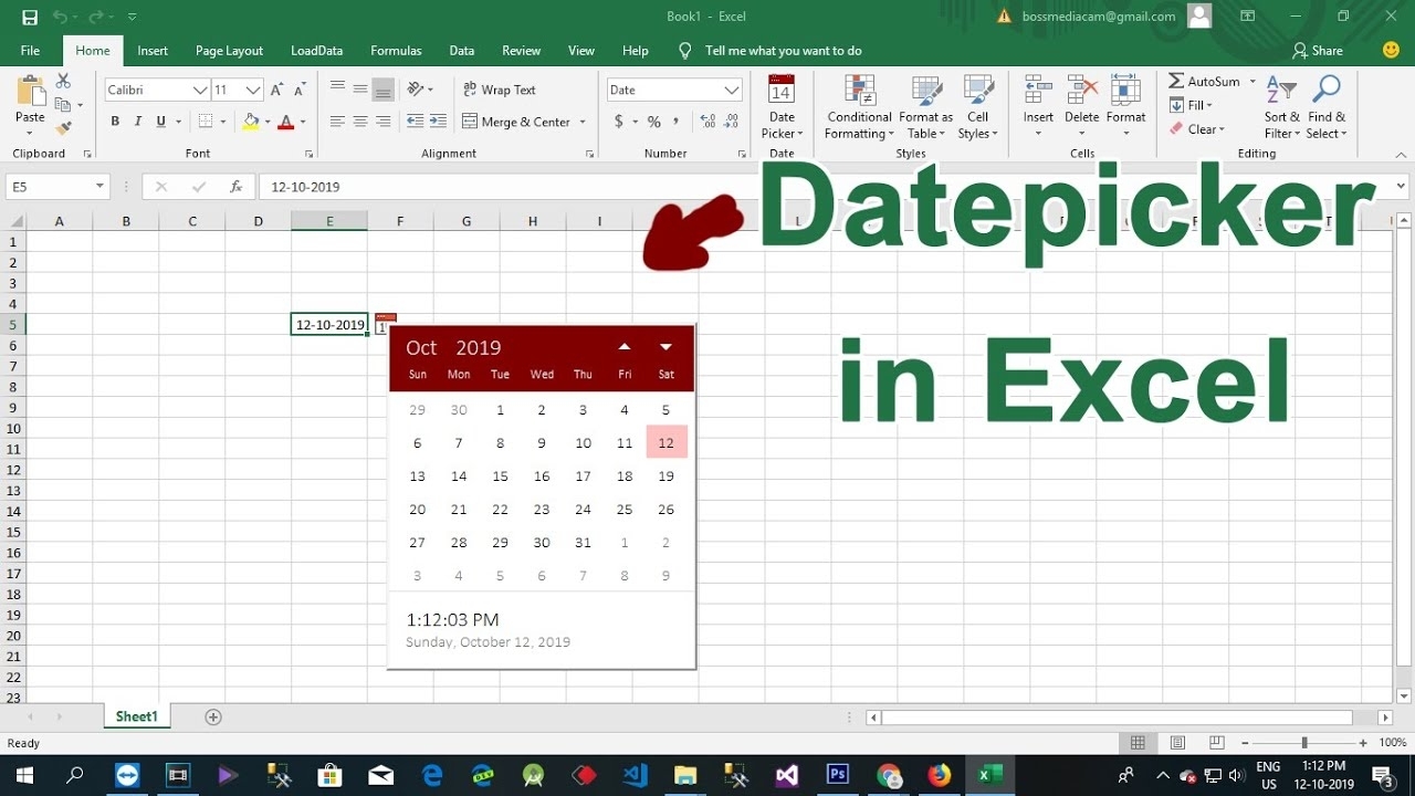 How To Add Datepicker In Excel 2016 - Datepicker Add-Ins