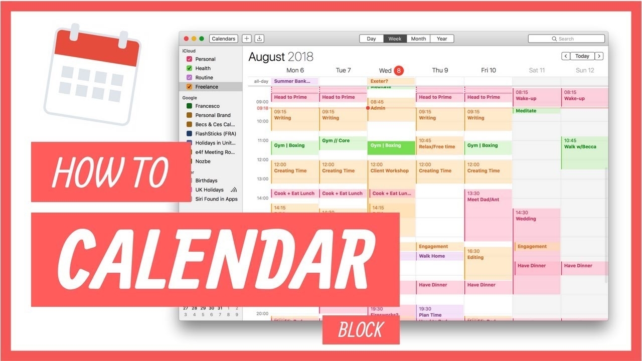 How To Calendar Block Your Week