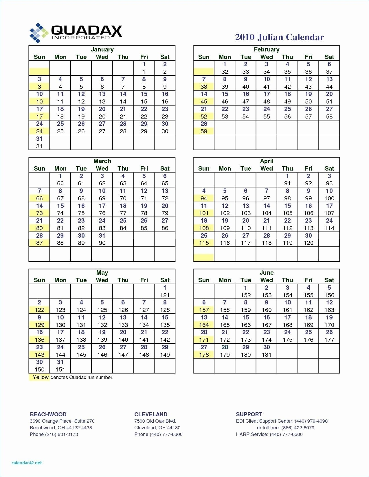 Julian Date August 2019 Calendar | Calendar Format Example