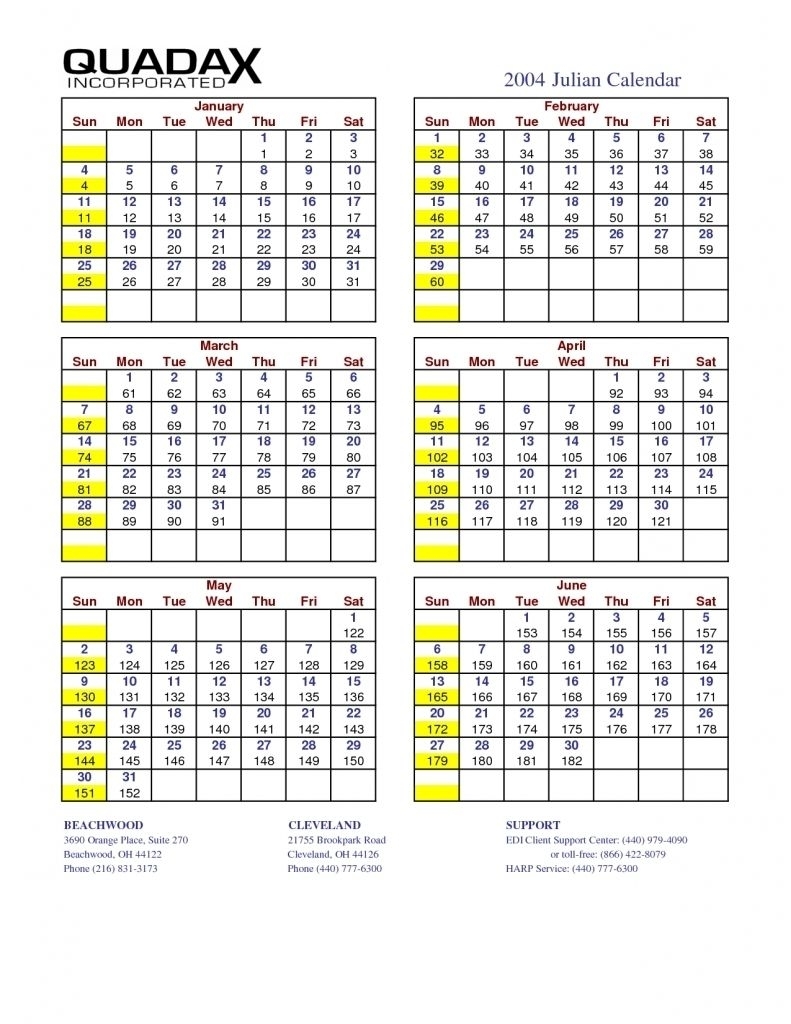 Julian Year Calendar 2015 Printable In 2020 | Julian Dates
