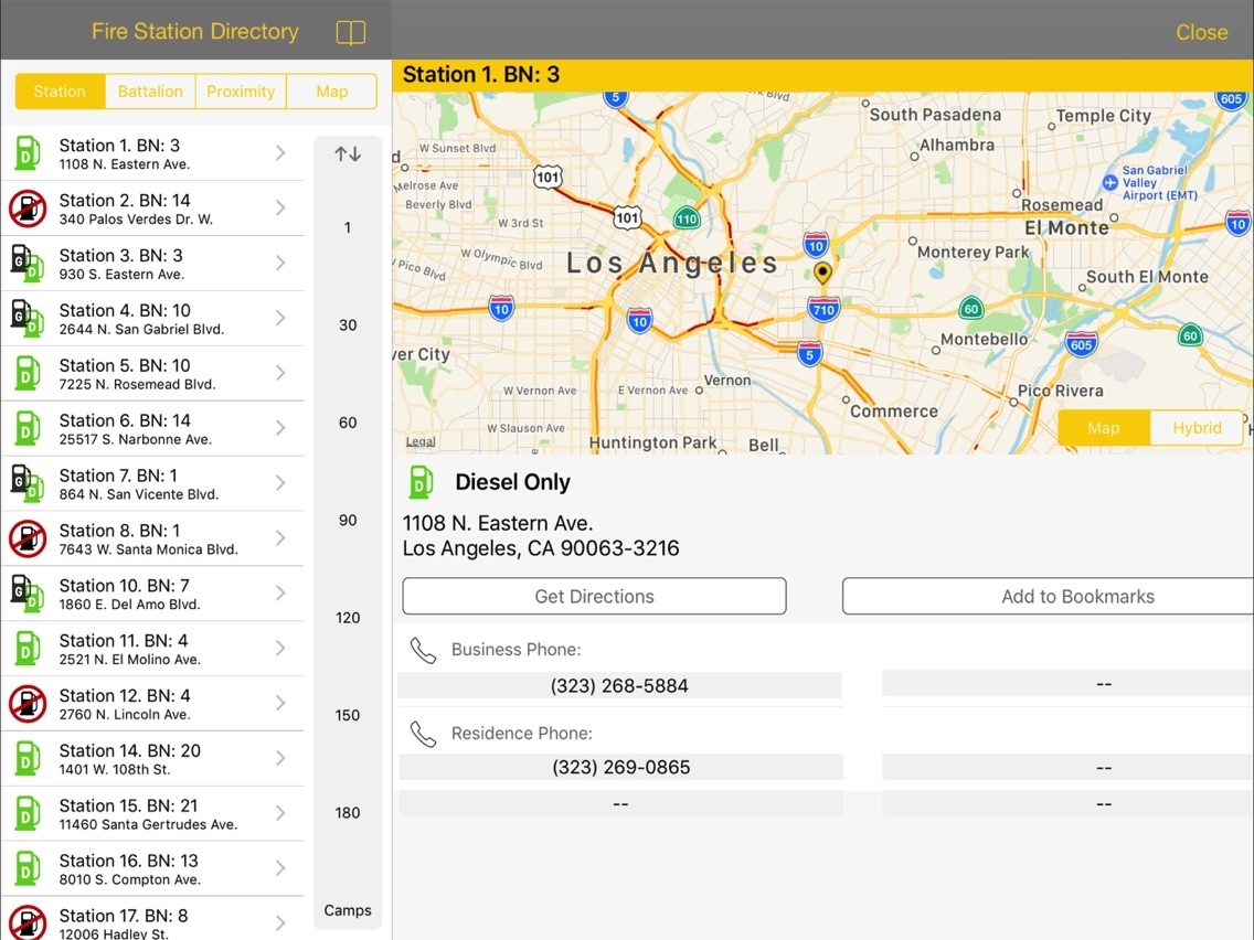 Lacofd Fire Station Directory App For Iphone - Free Download