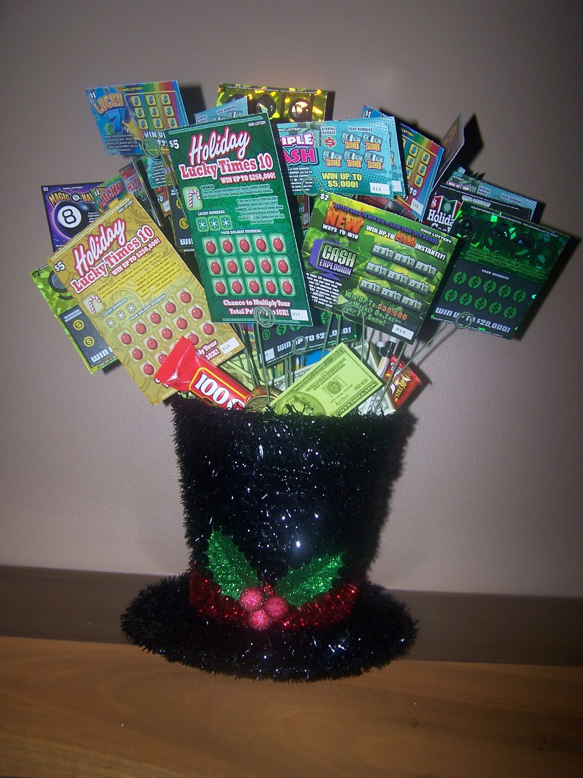 Lottery Ticket Basket I Made This For A Fundraiser Raffle