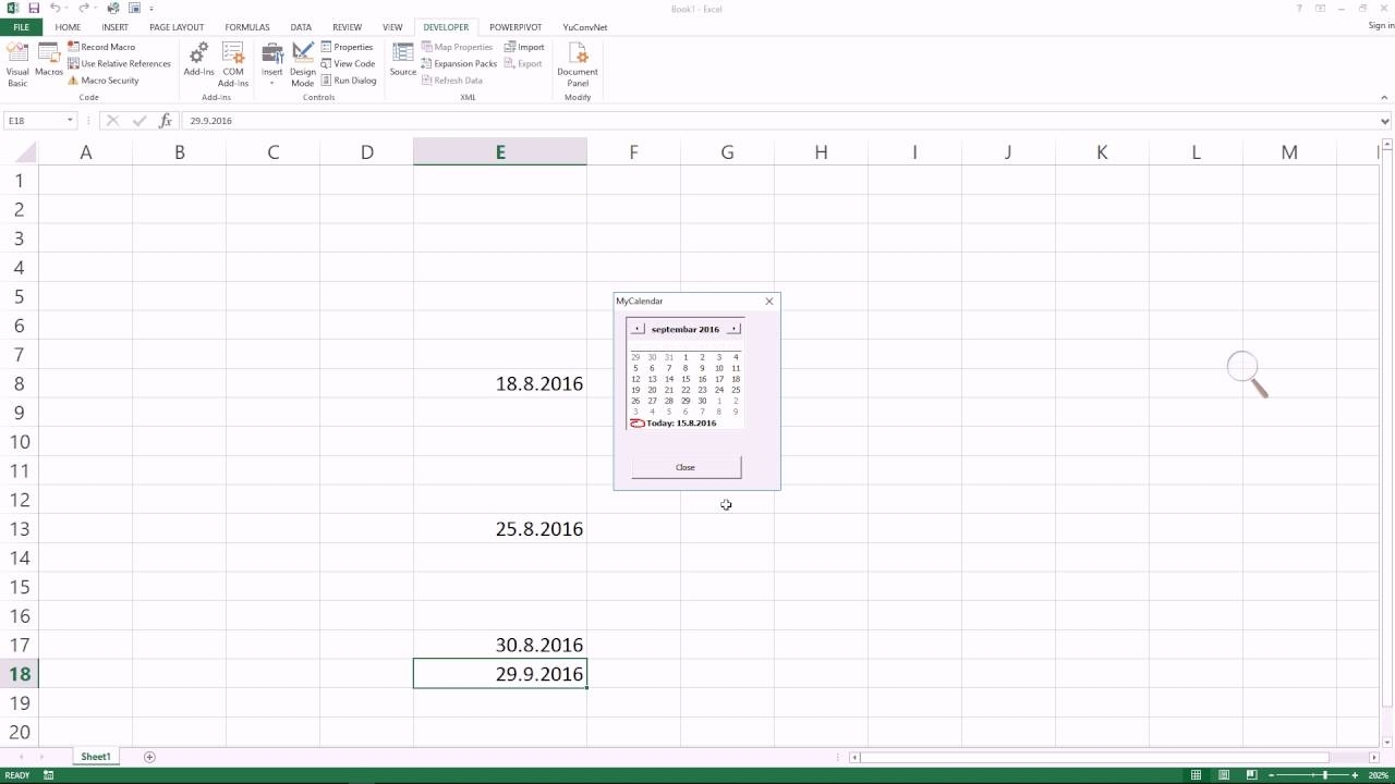 Make Excel Pop-Up Calendar To Enable Date Pick In Any Cell #Itfriend  #Exceltricks