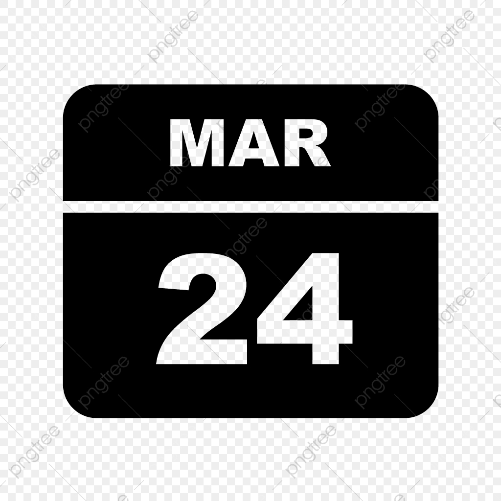 March 24Th Date On A Single Day Calendar, Calendar Icons