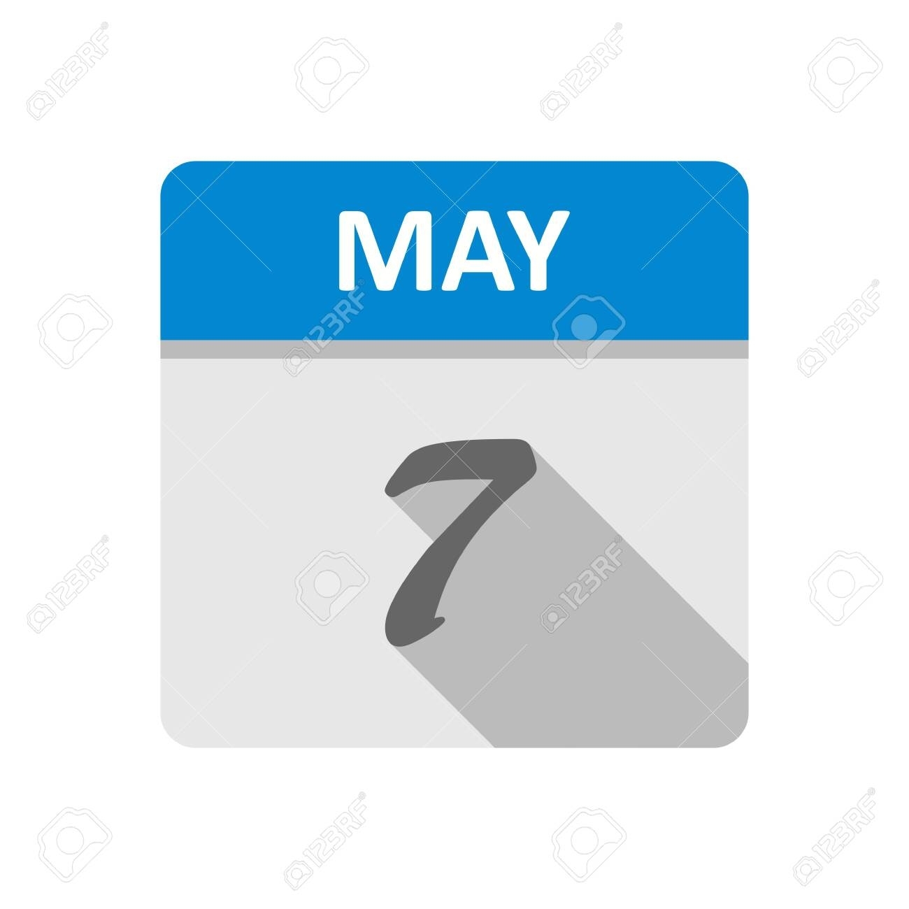 May 7Th Date On A Single Day Calendar