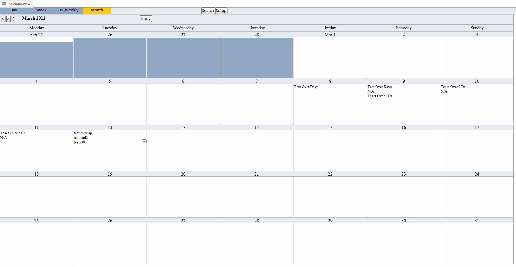 Microsoft Access Calendar Template Best Of Calendar