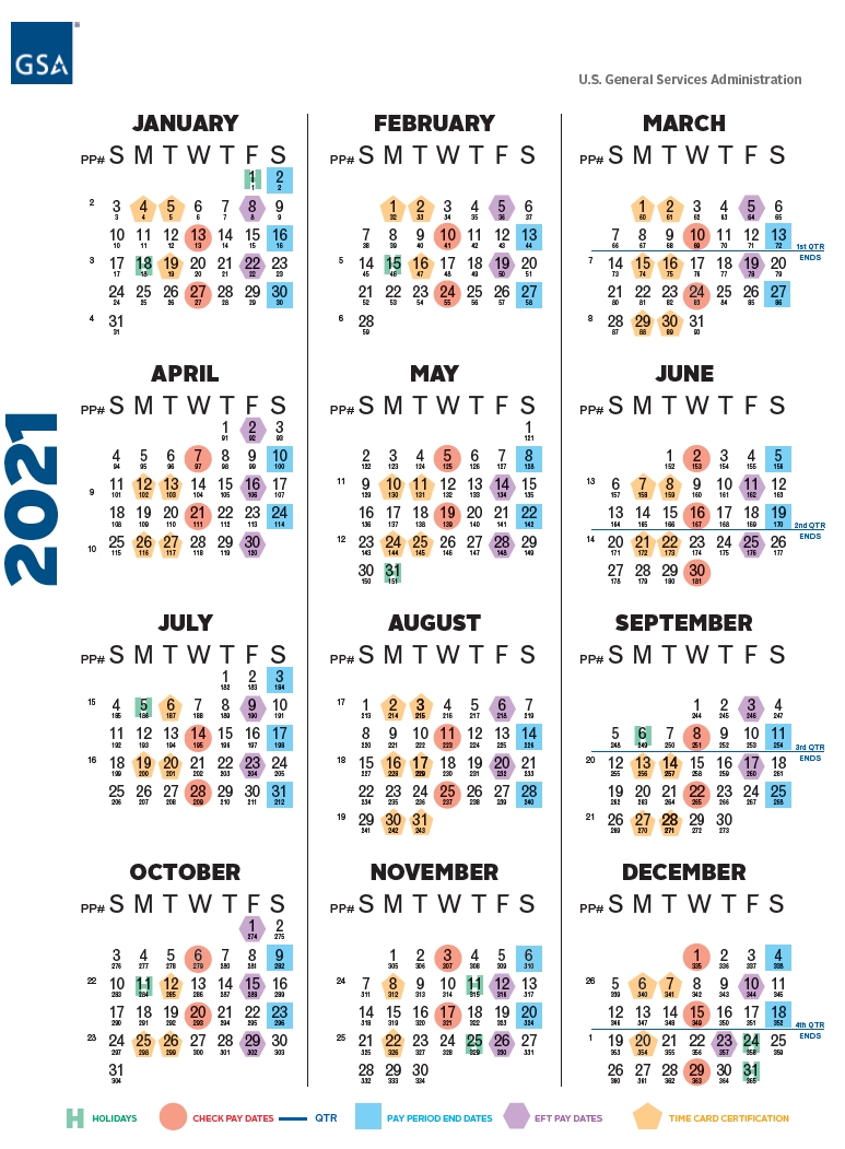 Payroll Calendar 2021