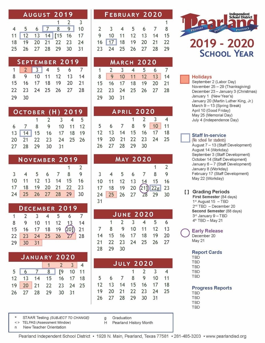 Alvin Isd 20232024 Calendar Printable Calendar 2023