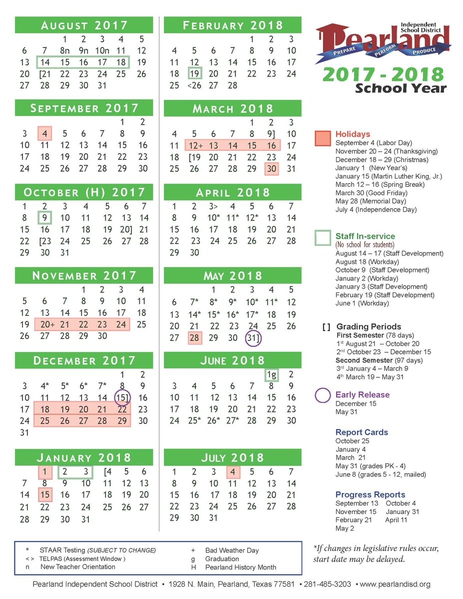 Pearland Isd 2023 2024 Calendar Images and Photos finder