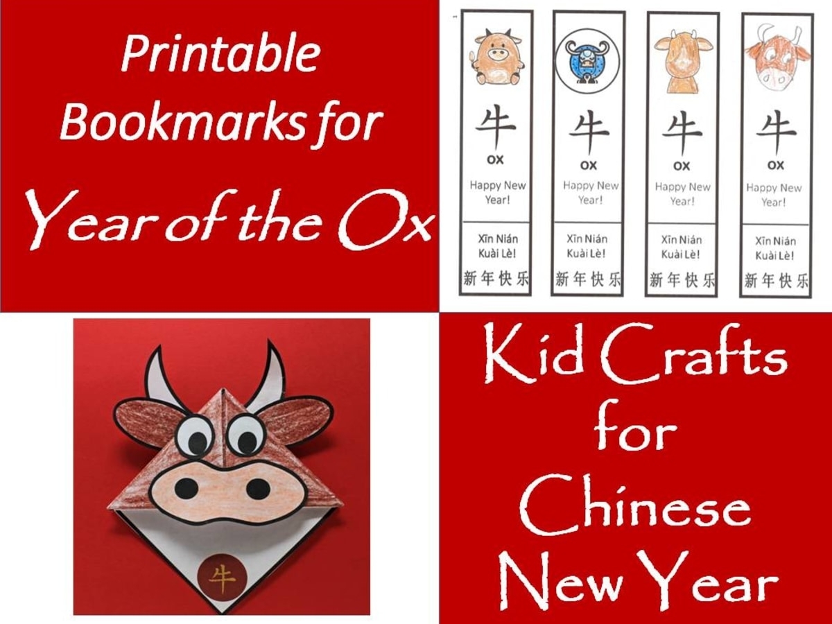 Printable Bookmarks For Year Of The Ox: Kids&#039; Crafts For