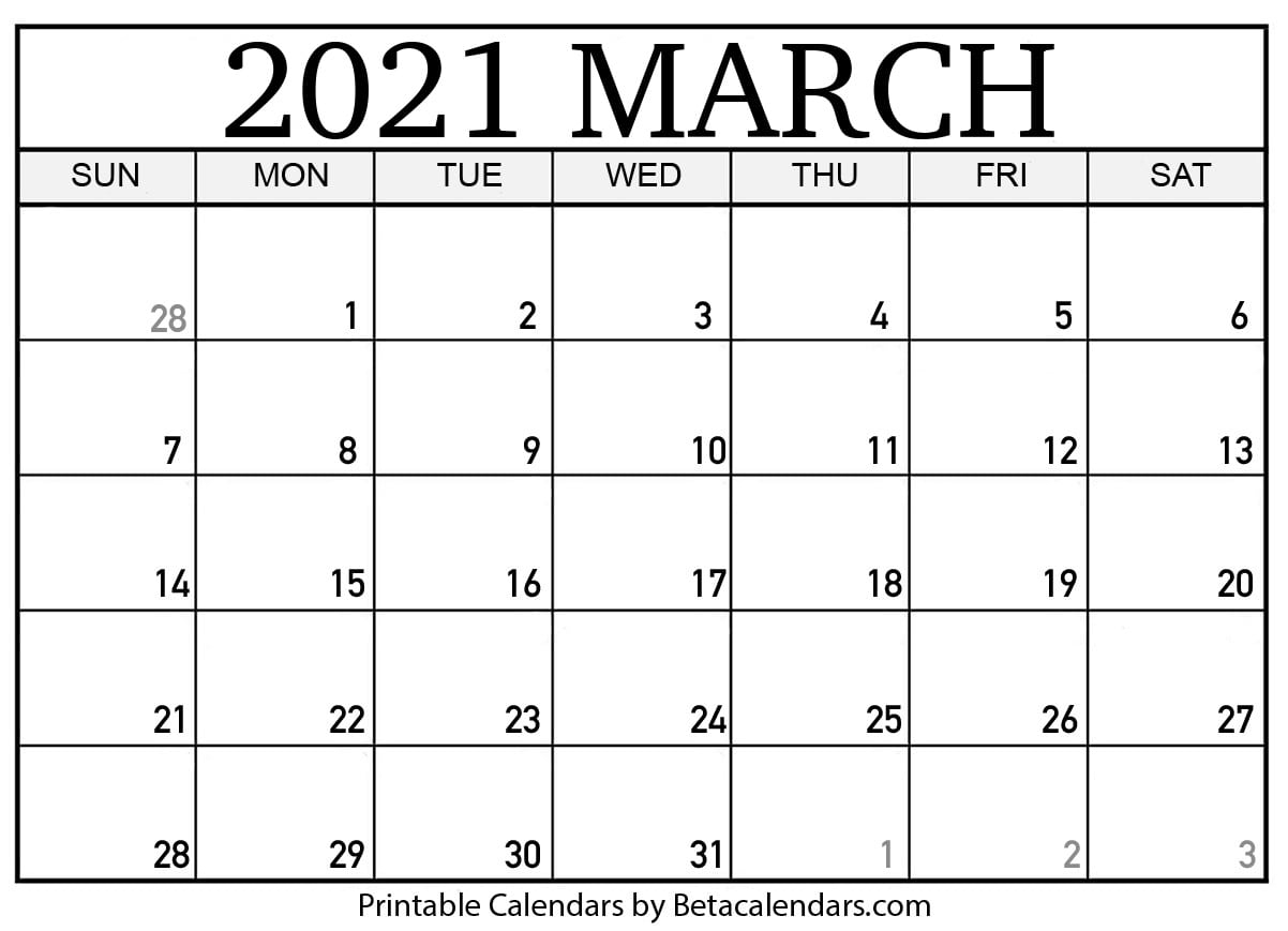 Printable Calendar 2021 | Download &amp; Print Free Blank Calendars