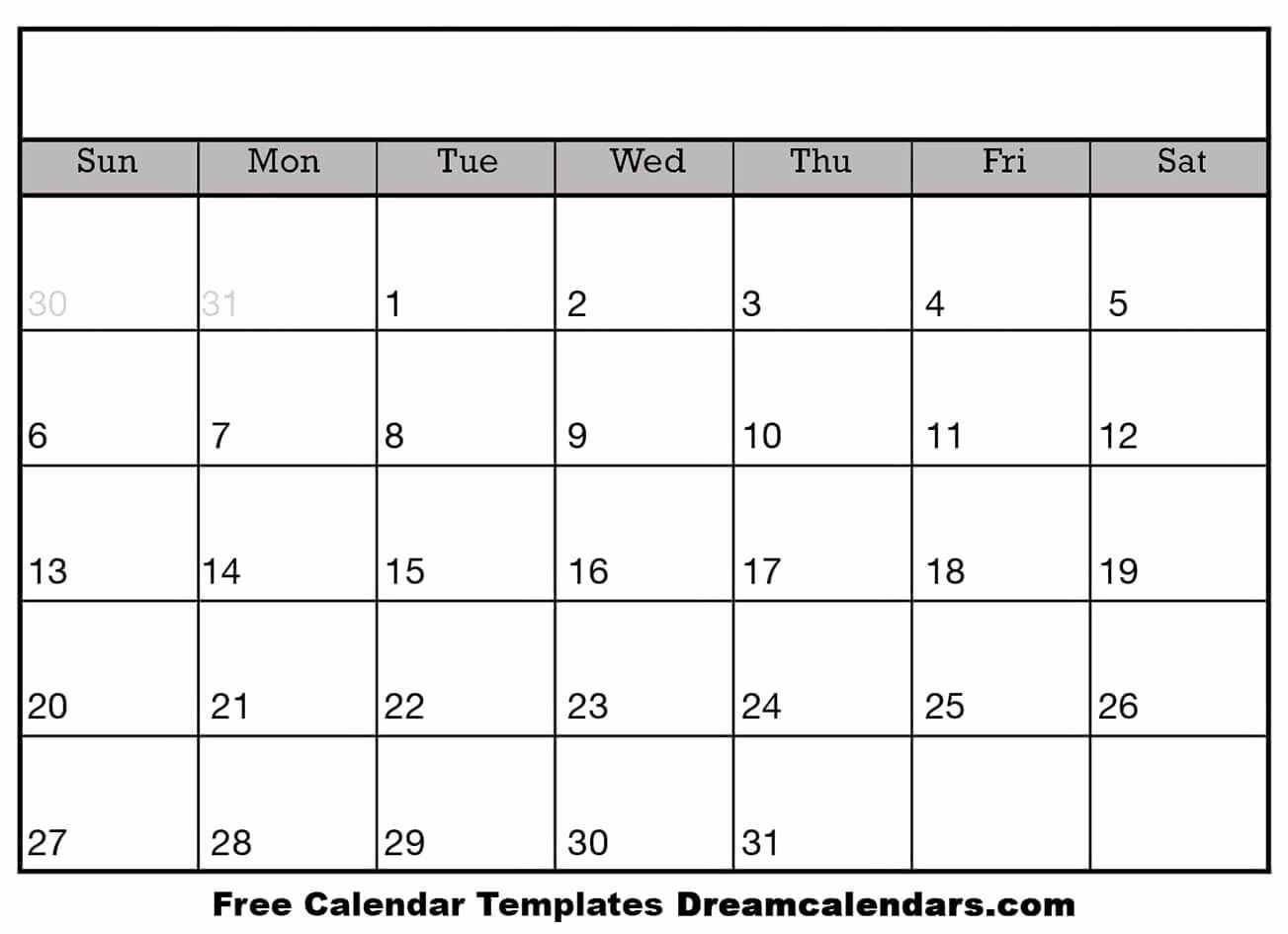 Printable Calendar Blank In 2020 | Blank Monthly Calendar