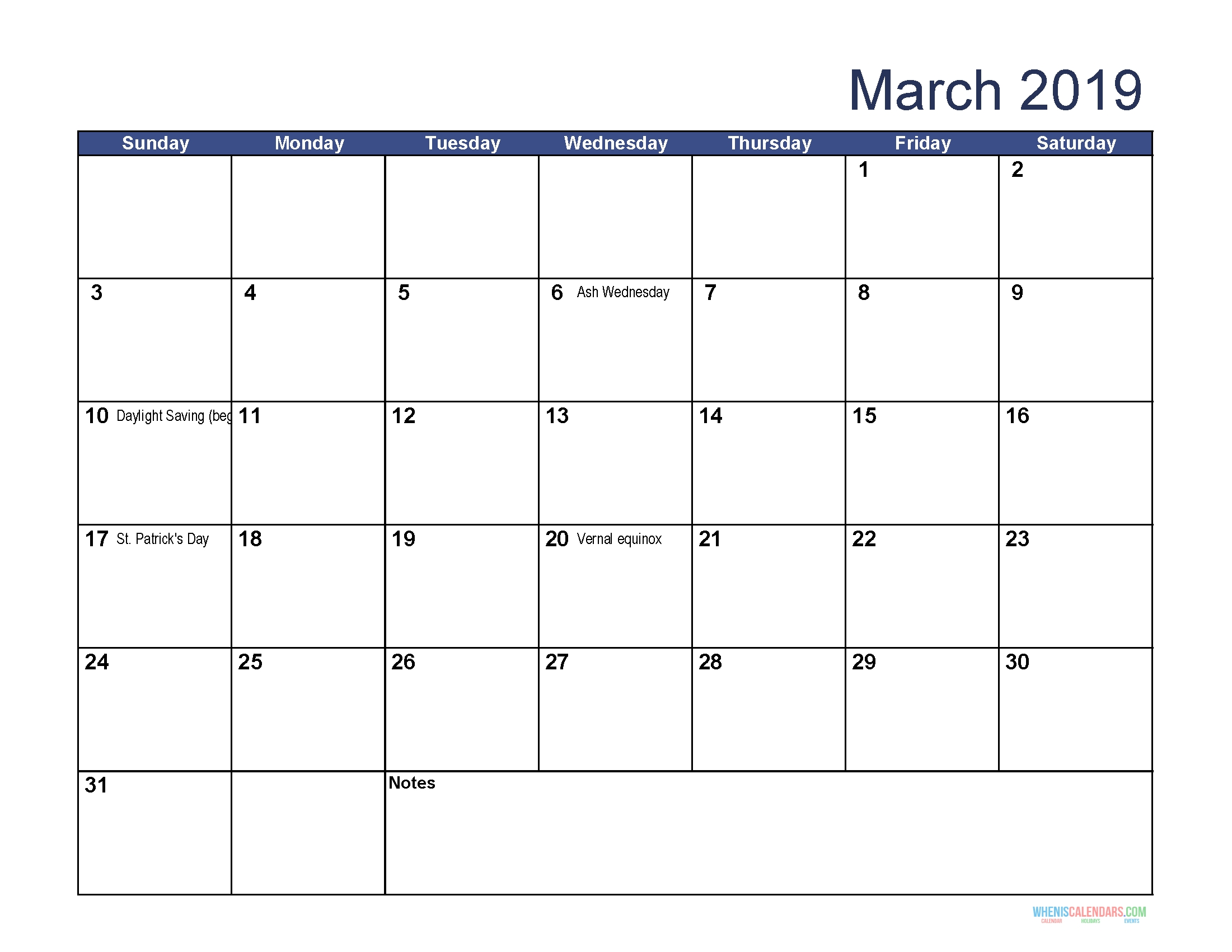 Printable Calendar For March 2019 Word In 2020 | Calendar