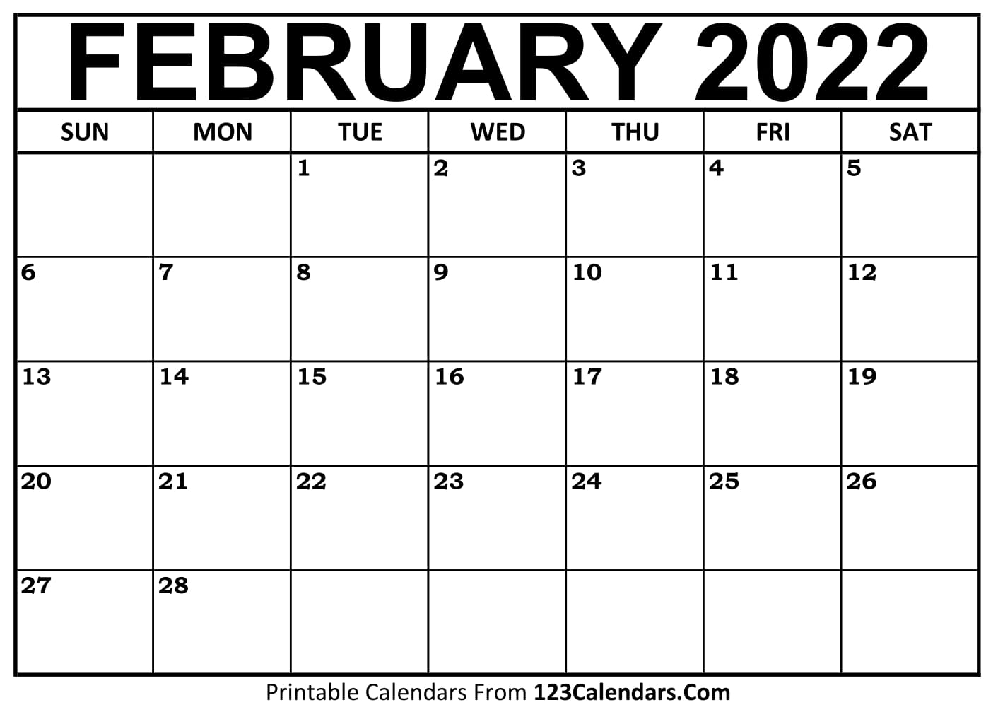 Printable February 2021 Calendar Templates | 123Calendars