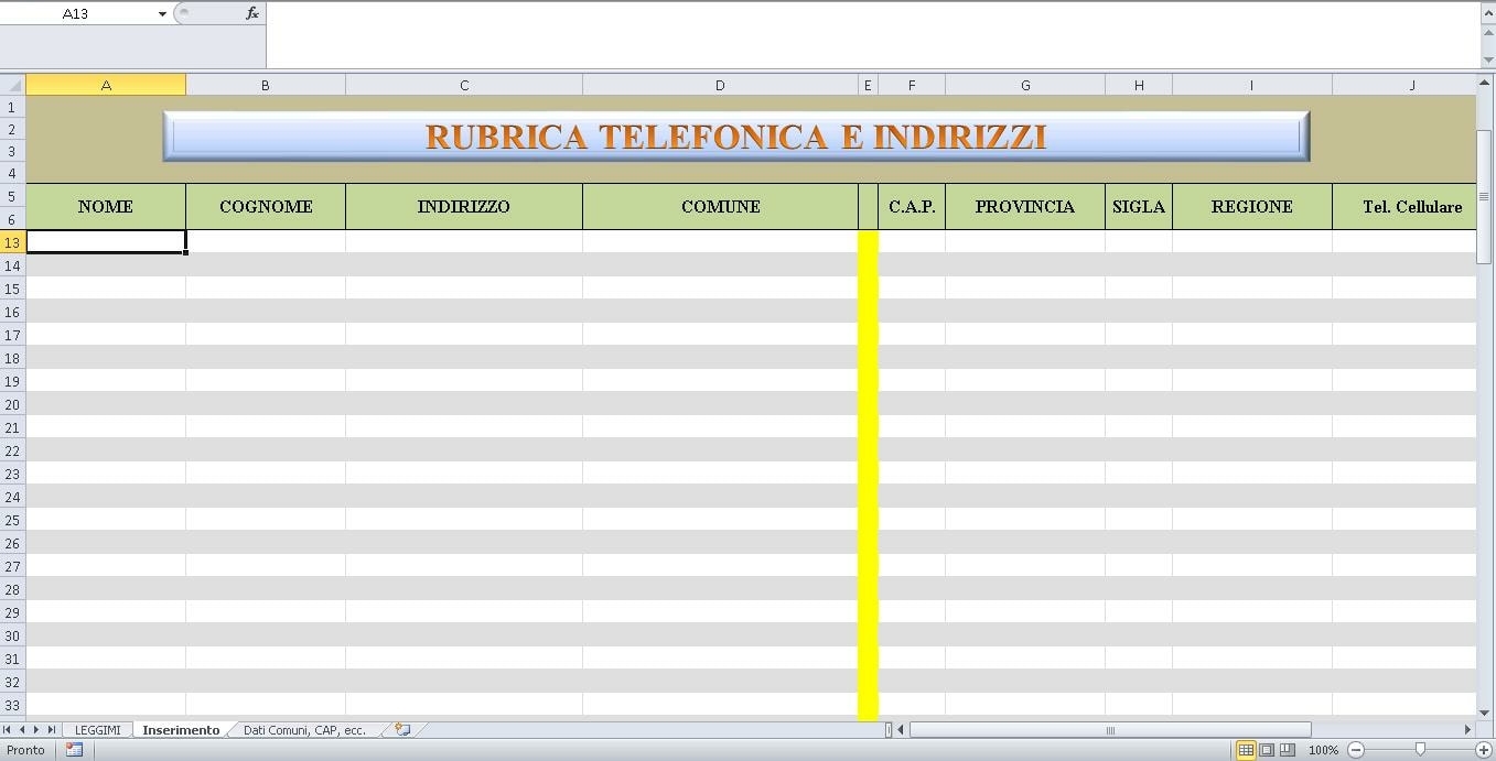 Scarica Programma Feriee In Excel Scadenzario Excel Modello