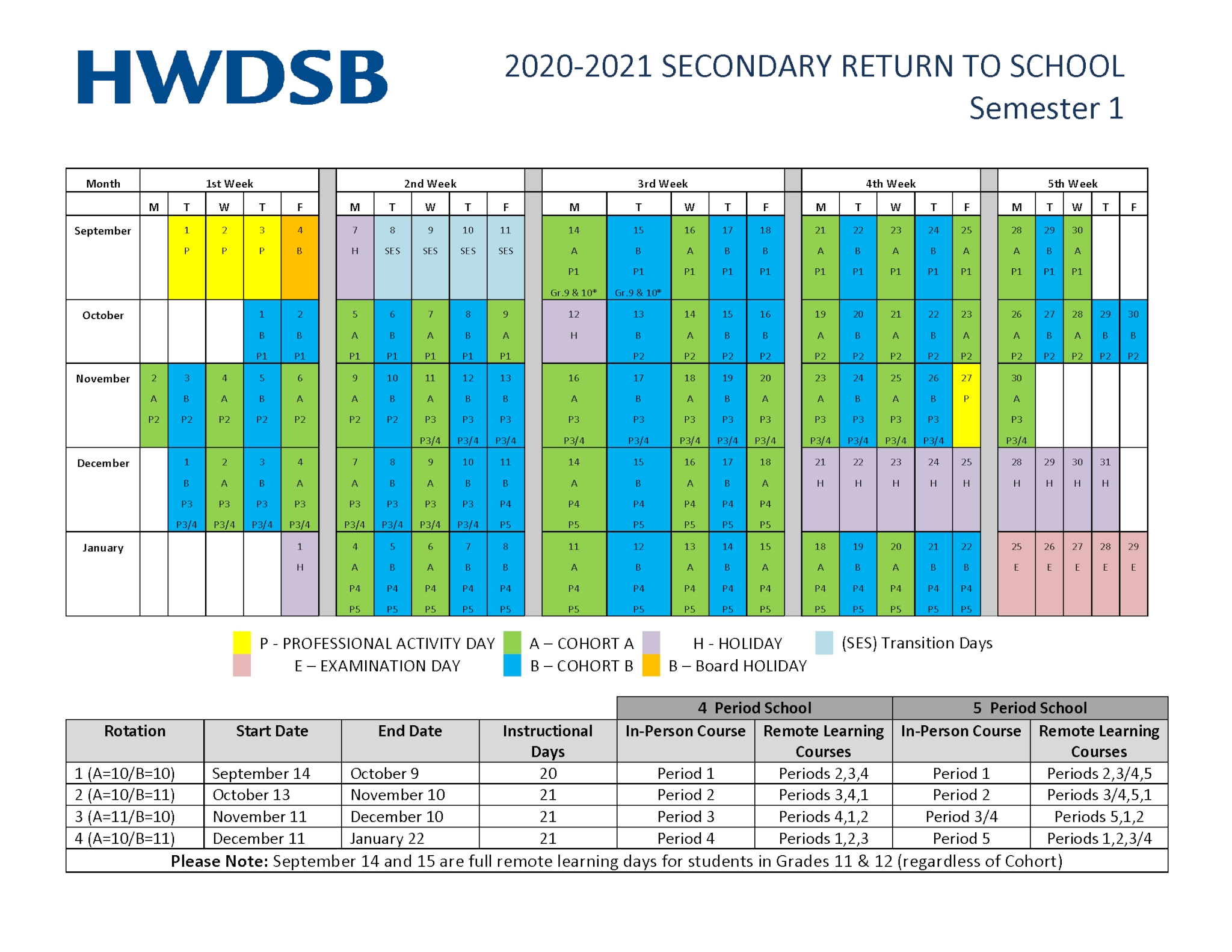 School Year Calendar | Hamilton-Wentworth District School Board