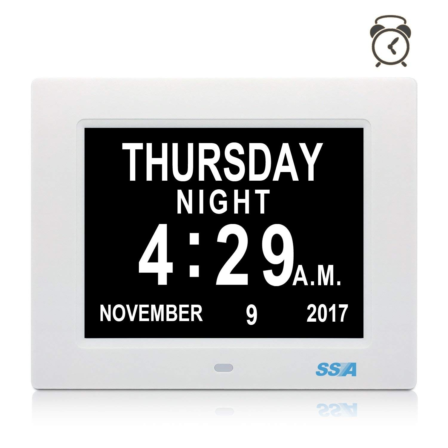 Ssa Digital Clock, Day Clock Clear Large Non-Abbreviated Day