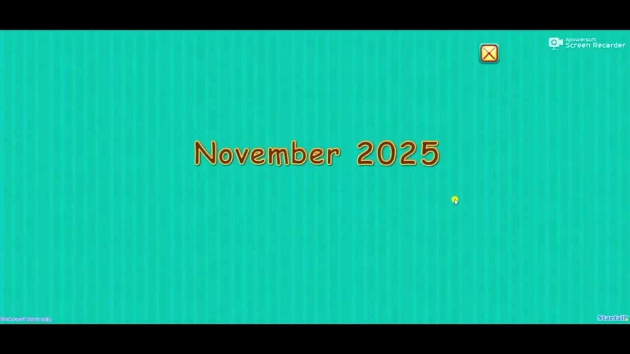 January 2025 Calendar Starfall