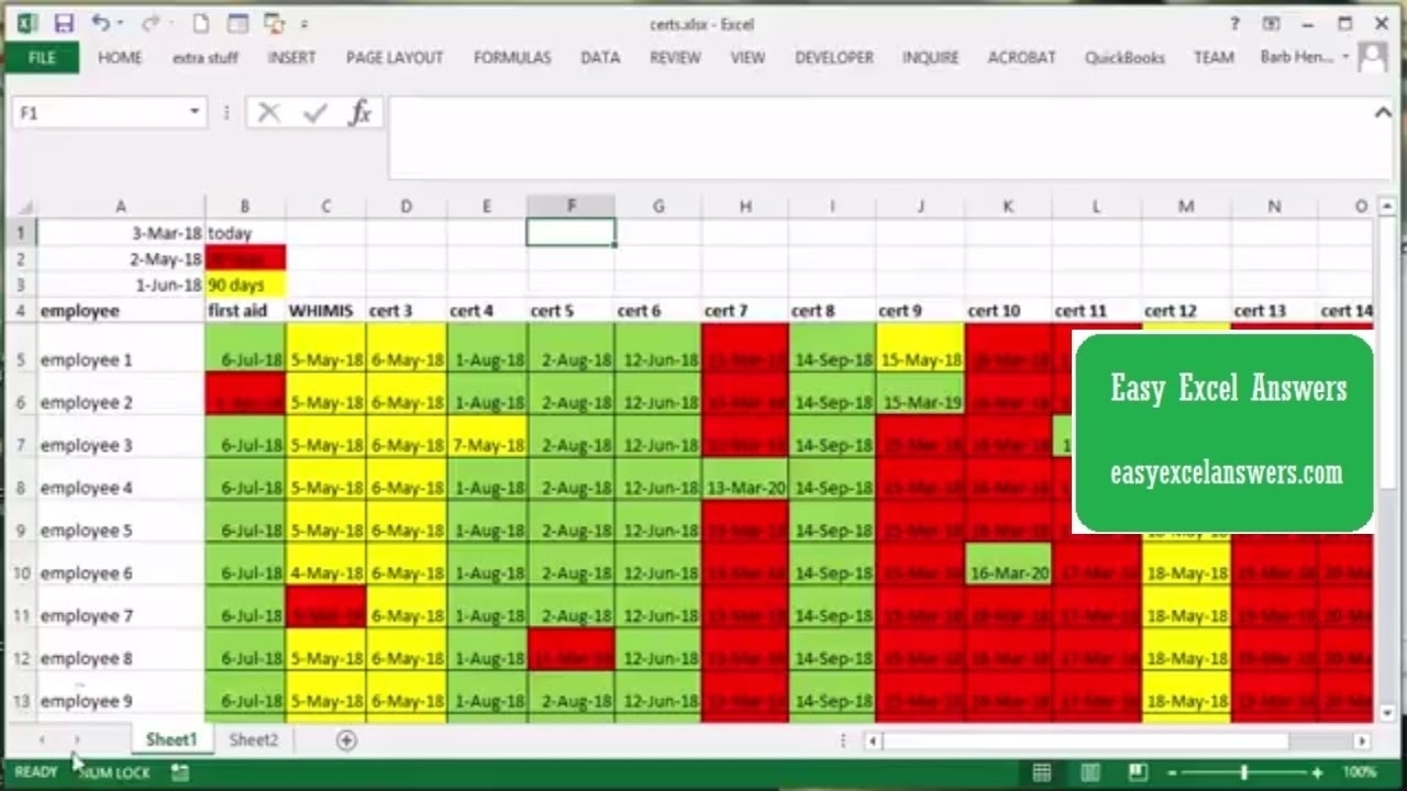 Template: Excel Template For Tracking Expiration Dates