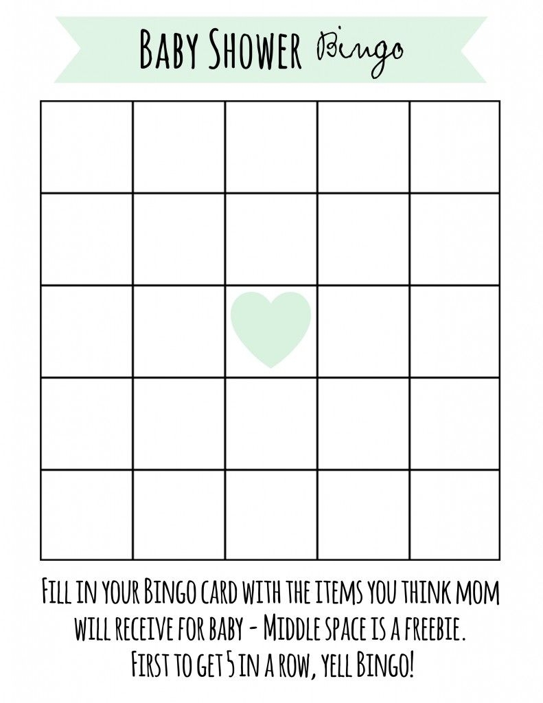 The Stunning Free Printable Baby Shower Bingo – Frugal