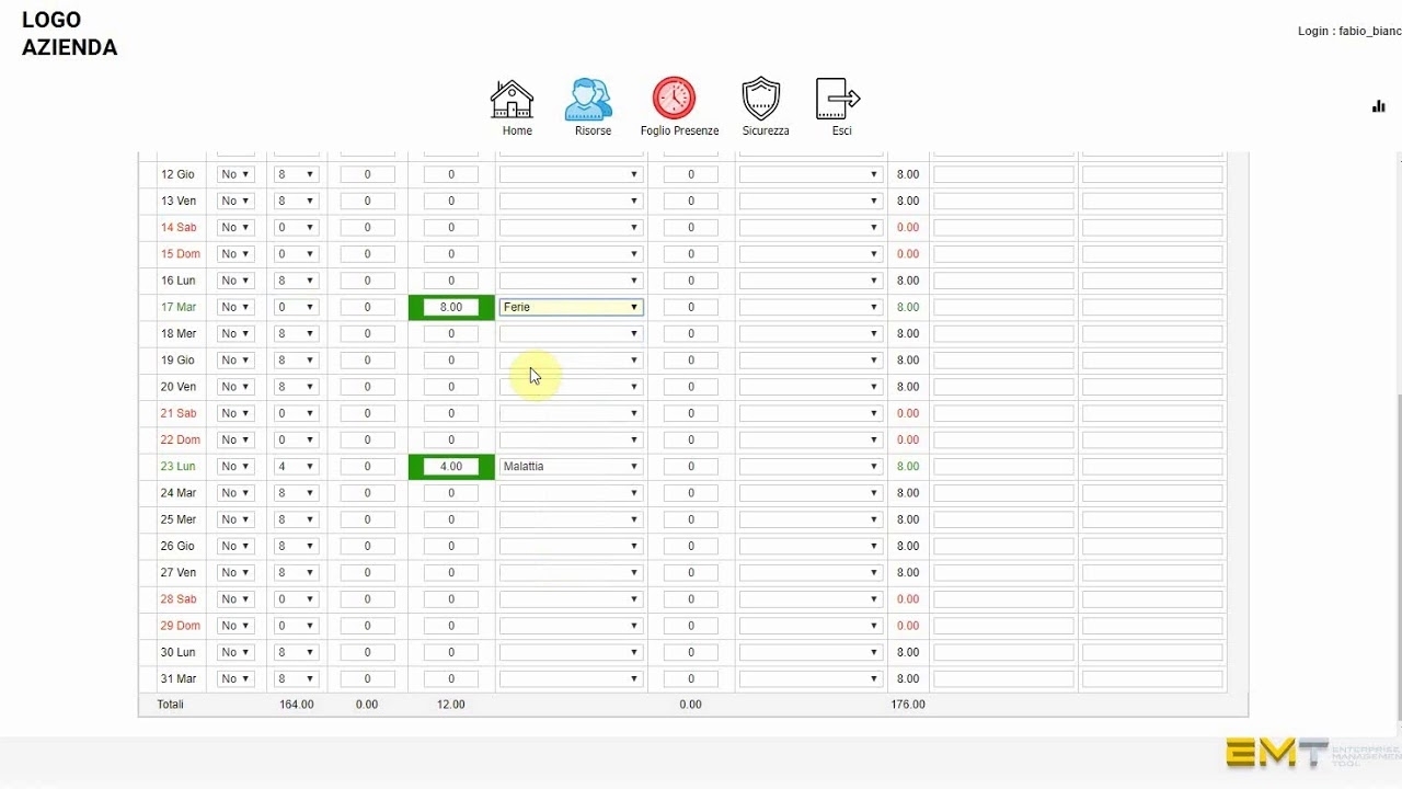 Timesheet - Compilare E Inviare Per L&#039;Approvazione Il