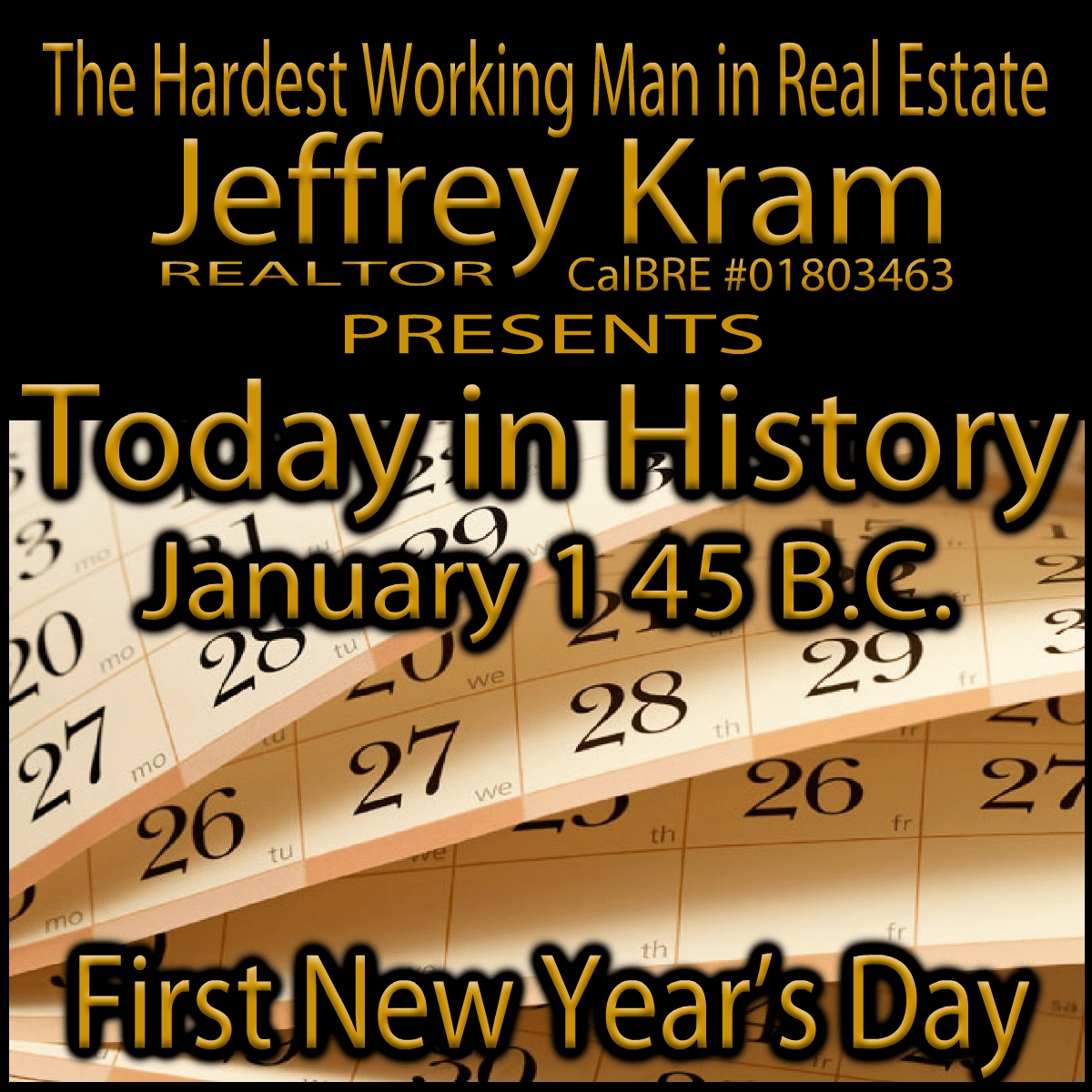 Today In History January 1 45 Bc | Today In History, History