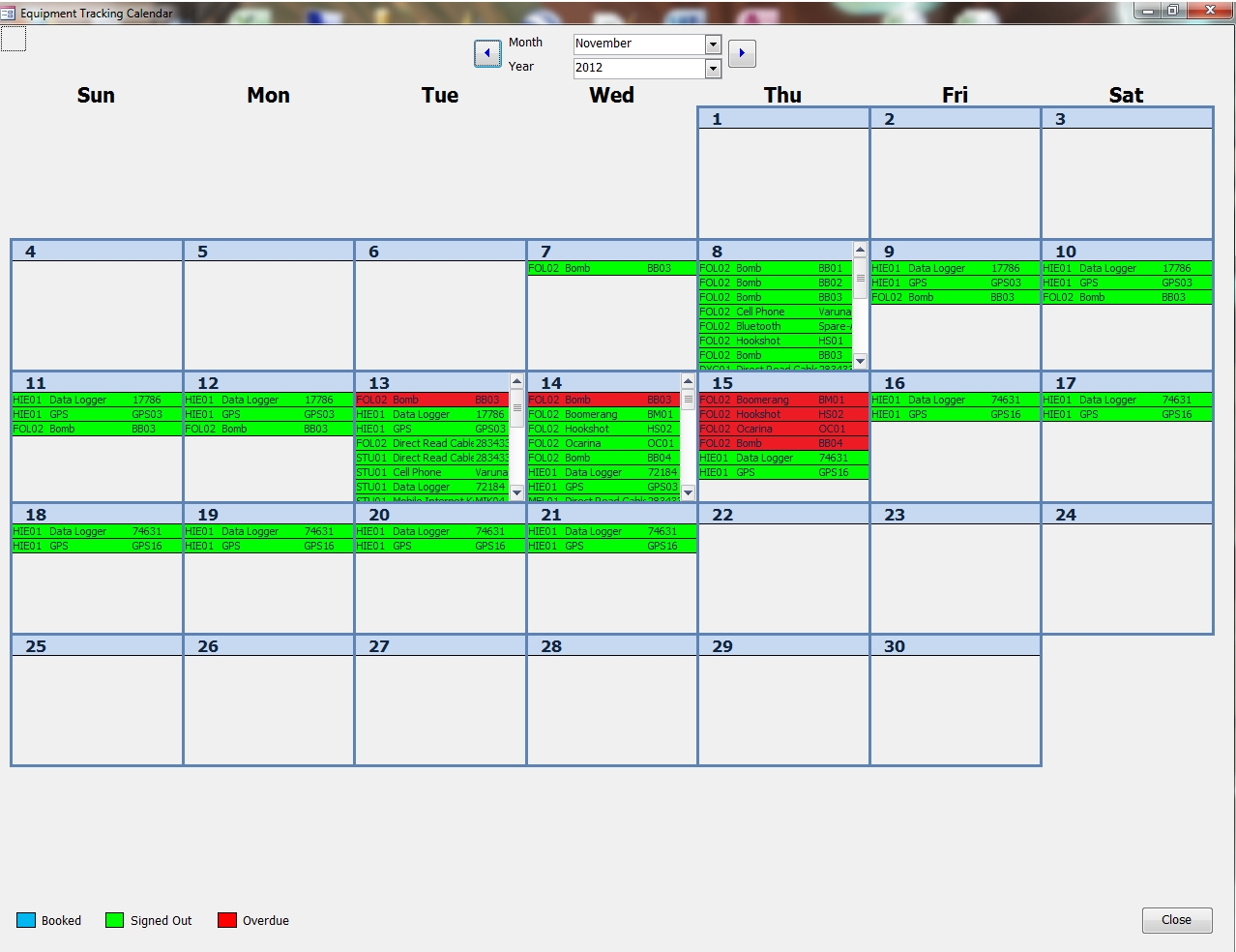 Trying To Make An Efficient Calendar In Microsoft Access