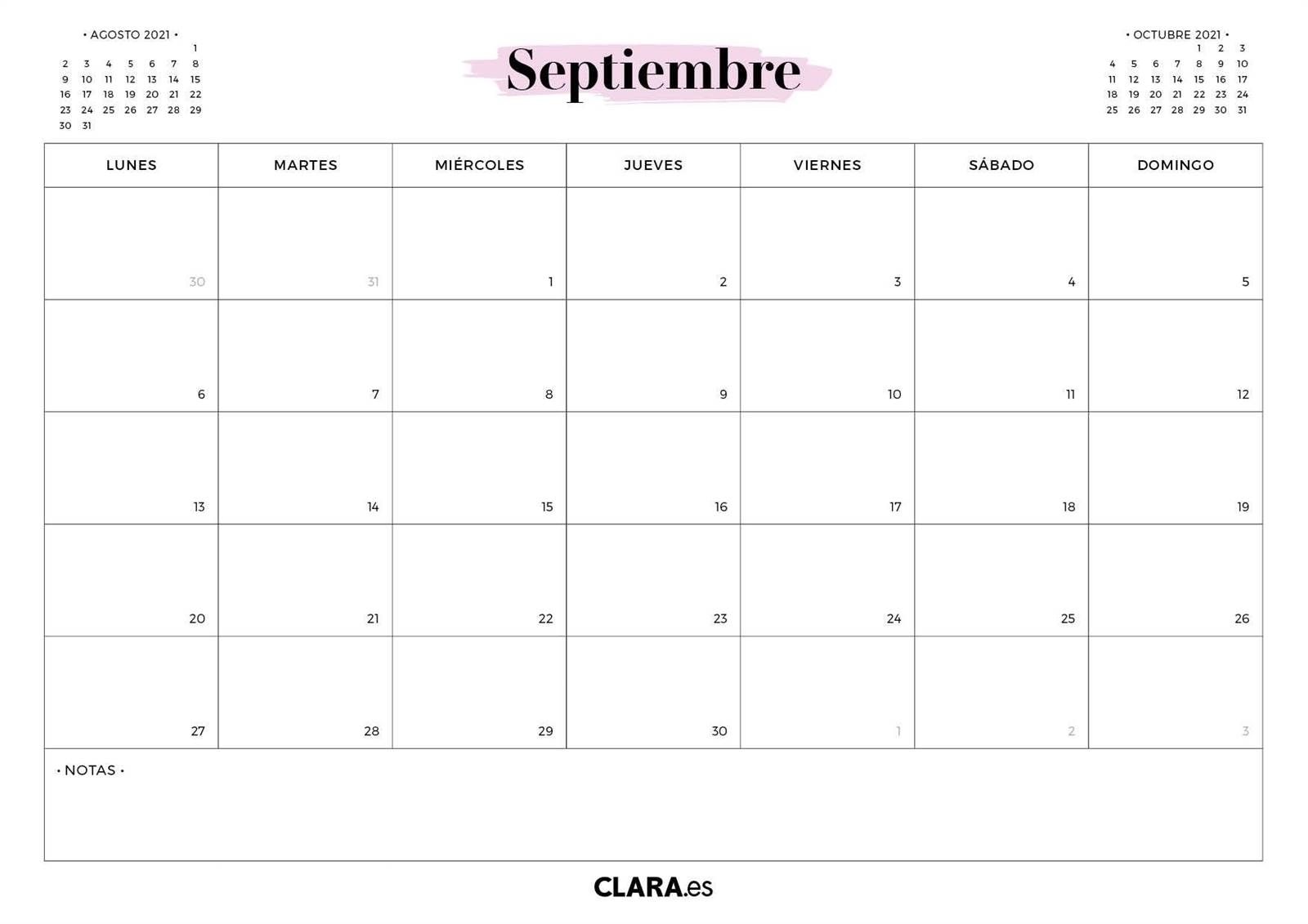 Tu Calendario 2021 Para Imprimir