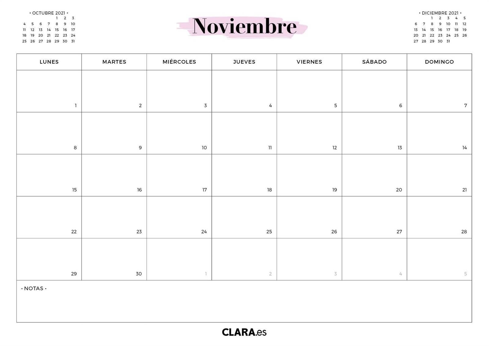 Tu Calendario 2021 Para Imprimir