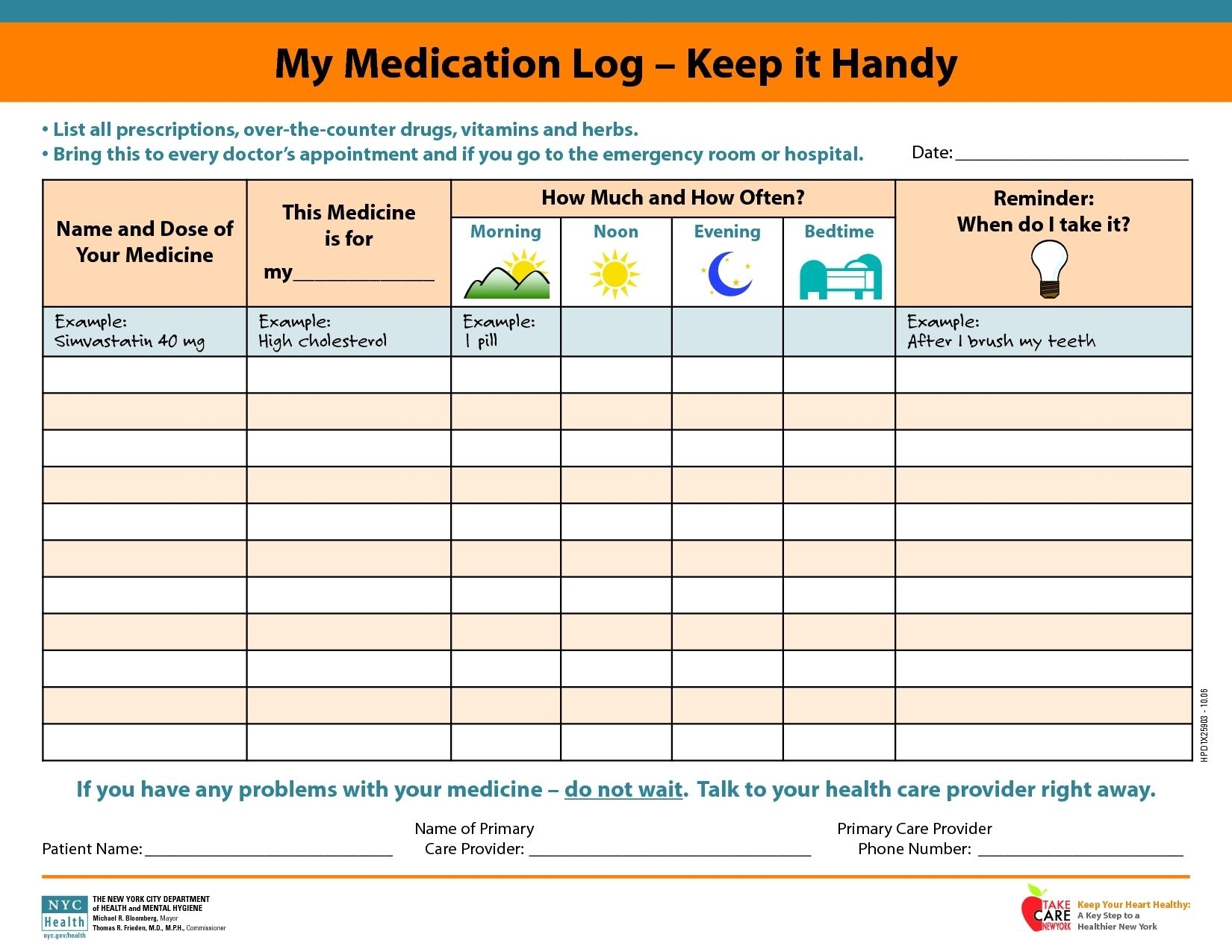 Universal 28 Day Calendar For Medication Di 2020