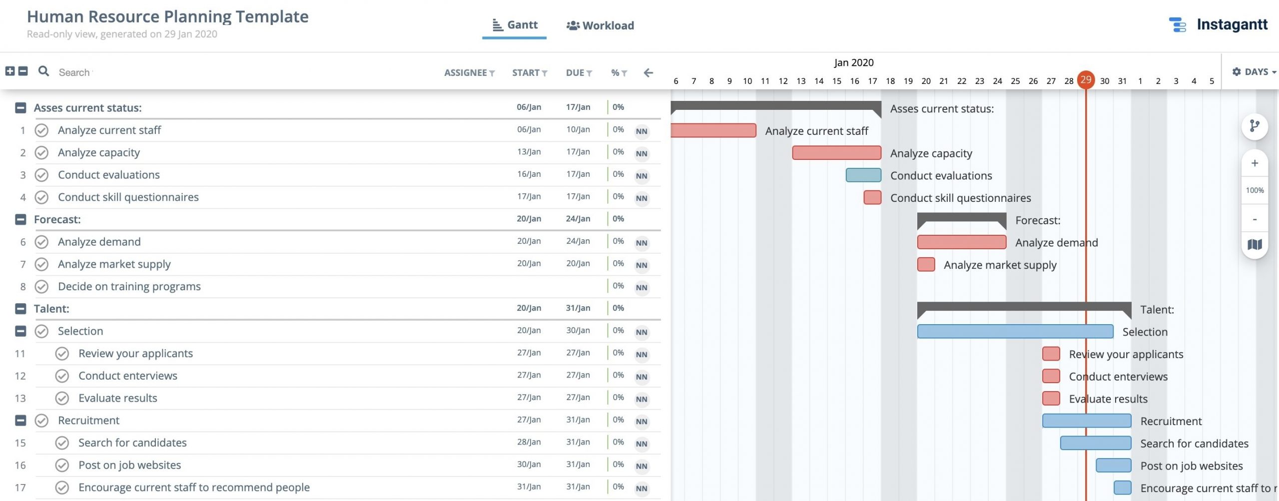 Universal Human Resource Calendar Template In 2020 | Human