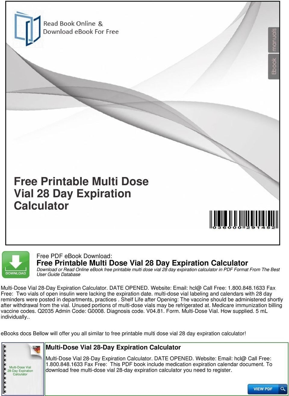 28 Day Multi Dose Medication Expiration Date Calendar Calendar
