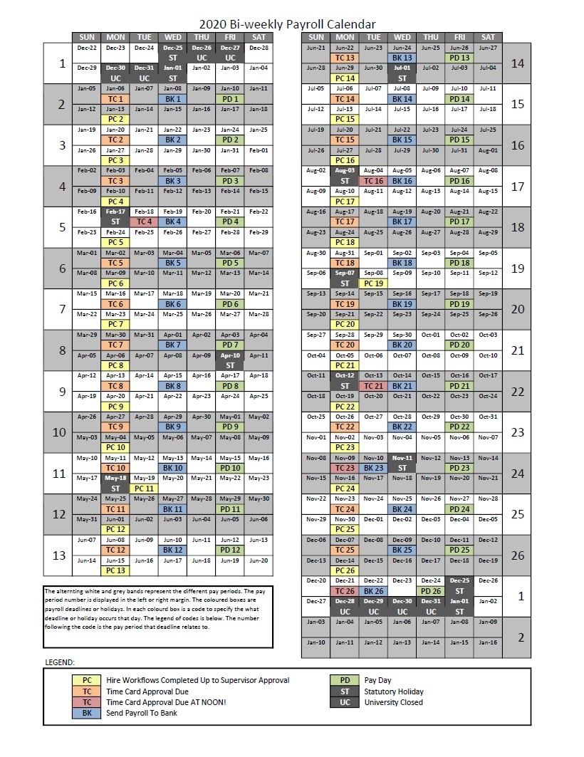 University Of Regina Pay Period Calendar 2021 | 2021 Pay