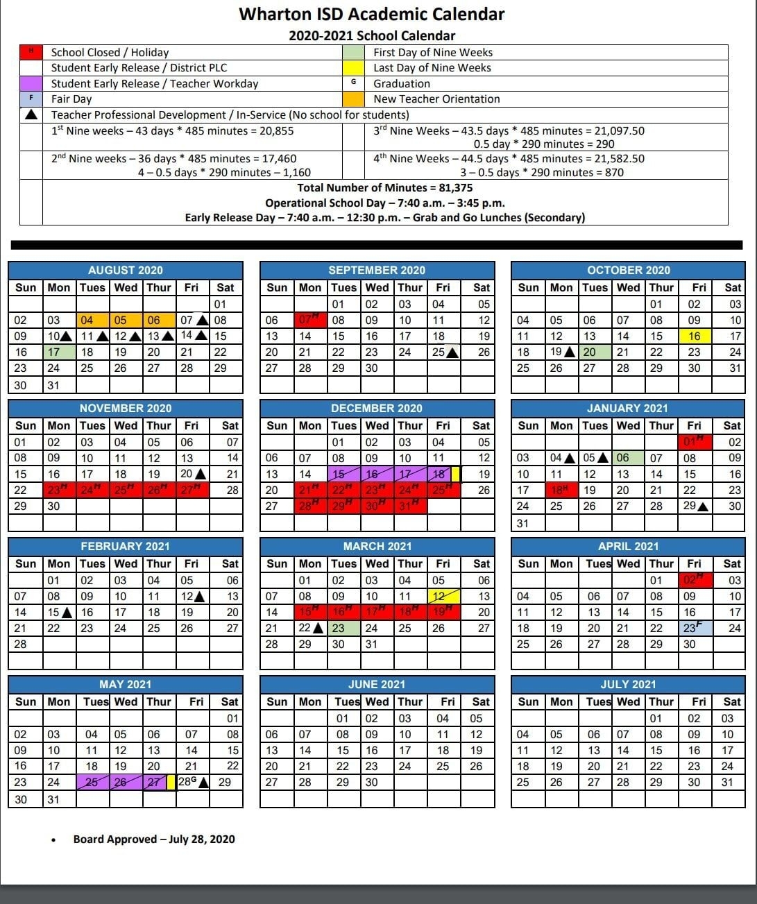 Pearland Isd Calendar 2021 2021 Calendar Template 2023