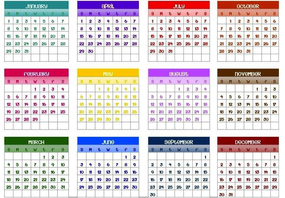 365 Day Calendar Counter Calendar Template 2021